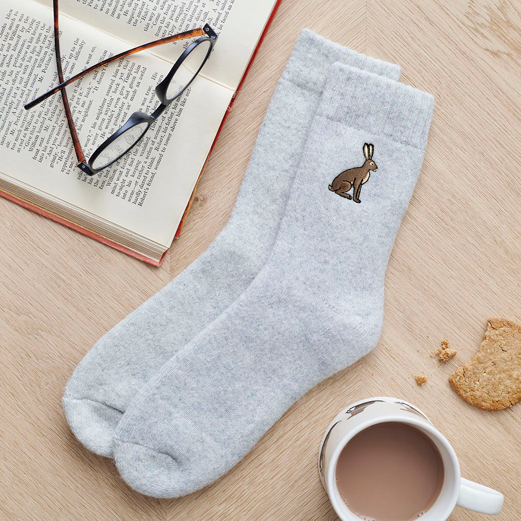 Sweet William Countryside Walking Socks, Hare - Image 4