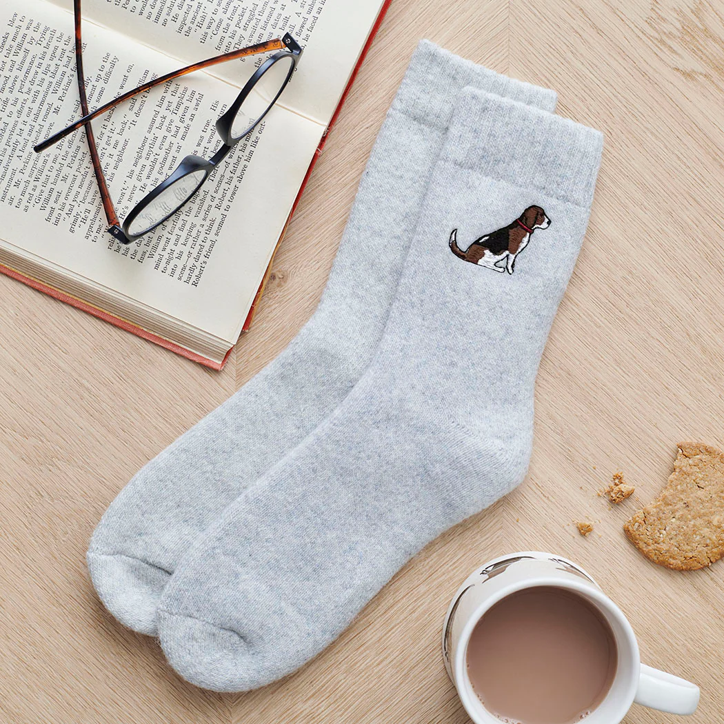 Sweet William Dog Walker Socks, Beagle - Image 2