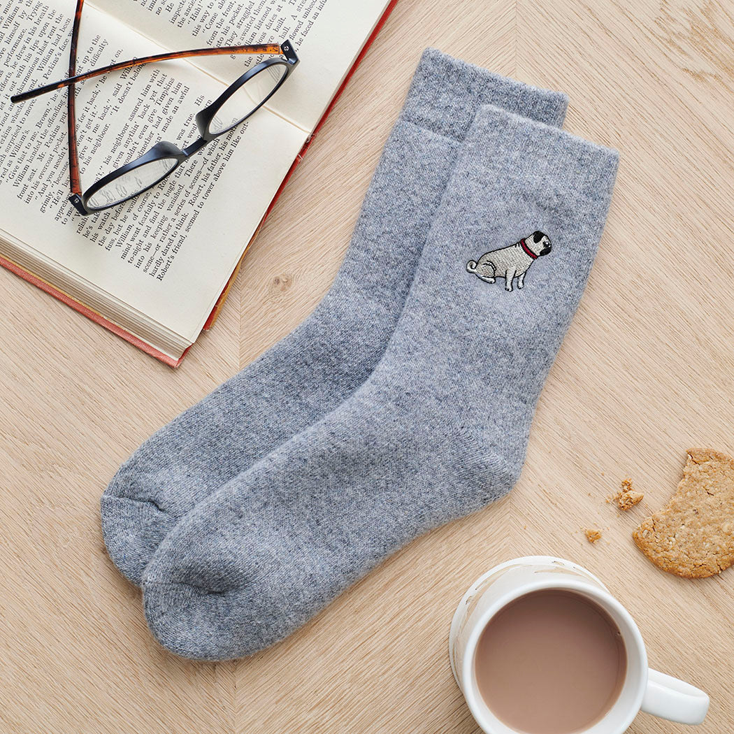 Sweet William Dog Walker Socks, Pug - Image 2