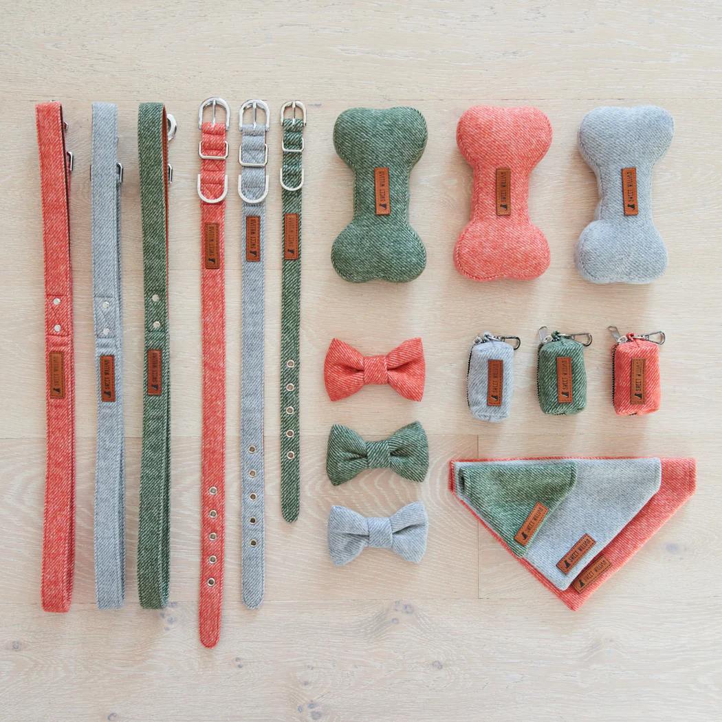 Sweet William Tweed Dog Bone Toy, Grey - Image 9
