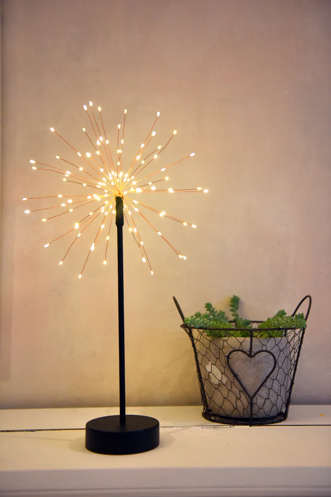 Table Starburst LED Fairy Light, Black - Image 3