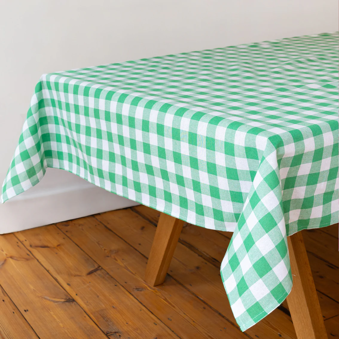Talking Tables Bon Appetit Gingham Cotton Tablecloth, Green - Image 8