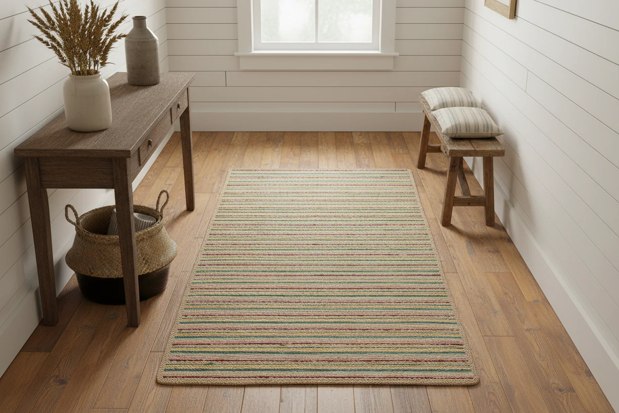 The Braided Rug Company Ikat Rectangle Jute Rug - Image 7