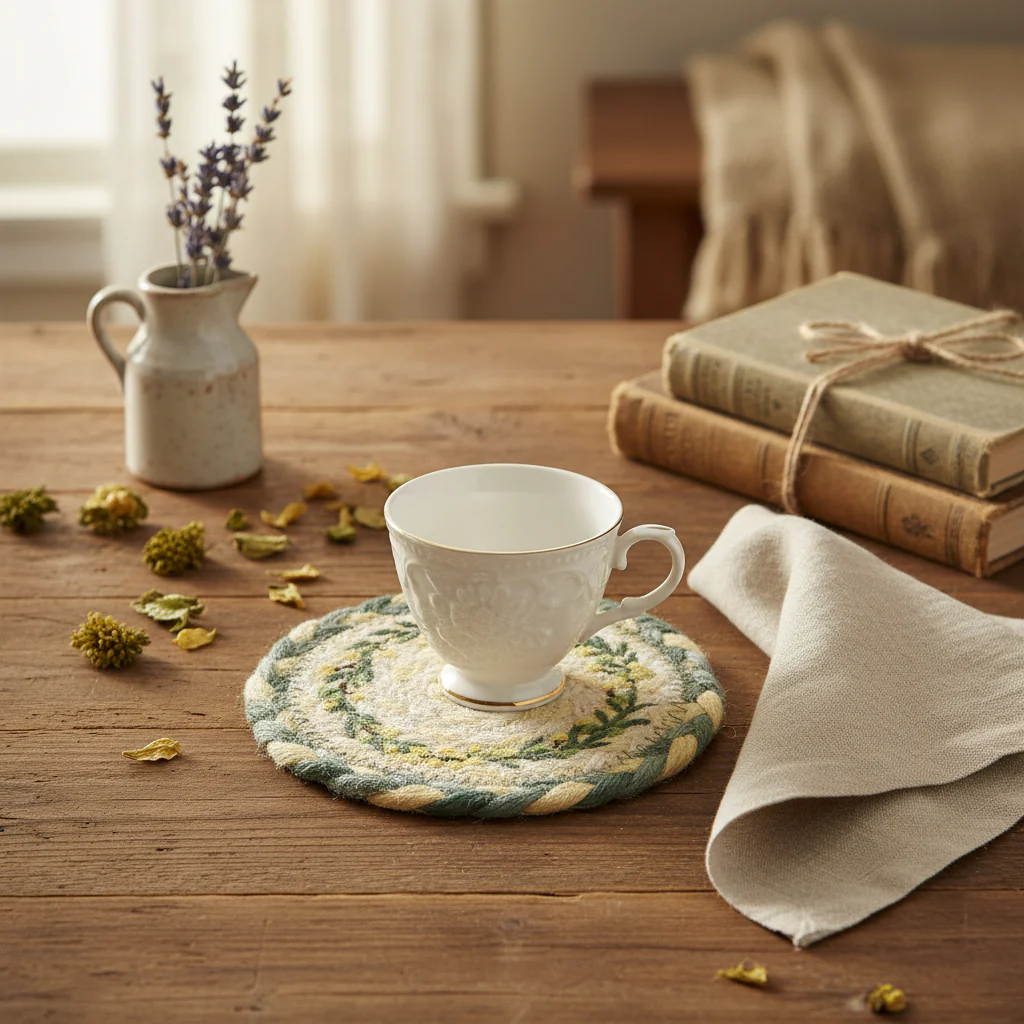 The Braided Rug Company Jute Coasters, Mimosa ( Set Of 6 ) - Image 4