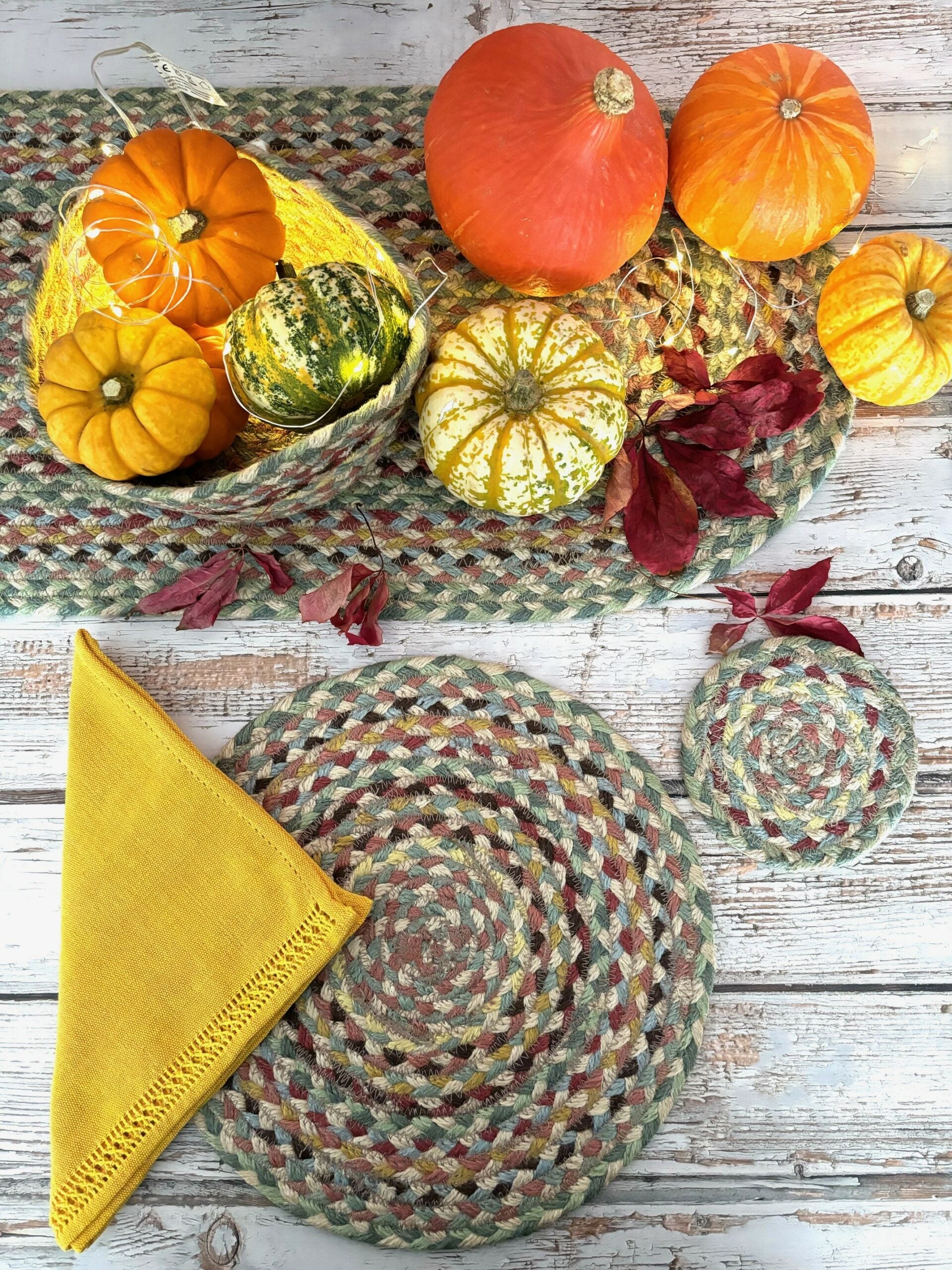 The Braided Rug Company Jute Coasters, Pampas (Set Of 6) - Image 4