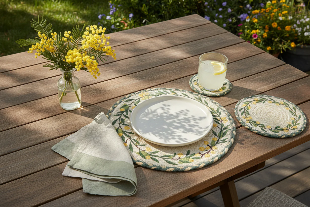 The Braided Rug Company Jute Placemats, Mimosa ( Set Of 6 )