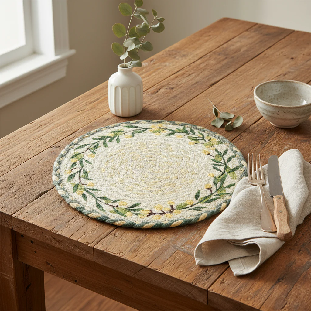 The Braided Rug Company Jute Placemats, Mimosa ( Set Of 6 ) - Image 3