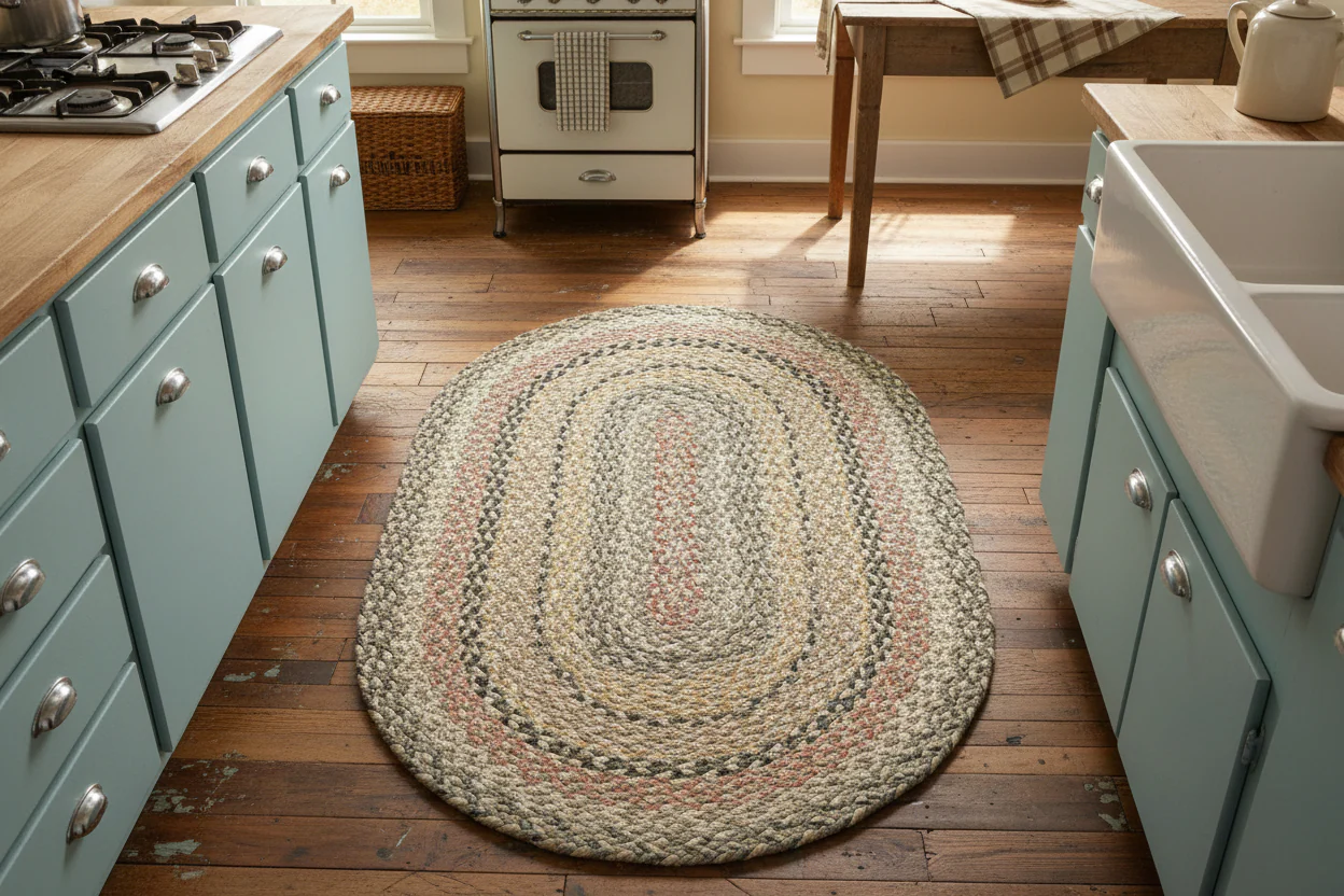 The Braided Rug Company Oval Jute Rug, Granite - Image 2