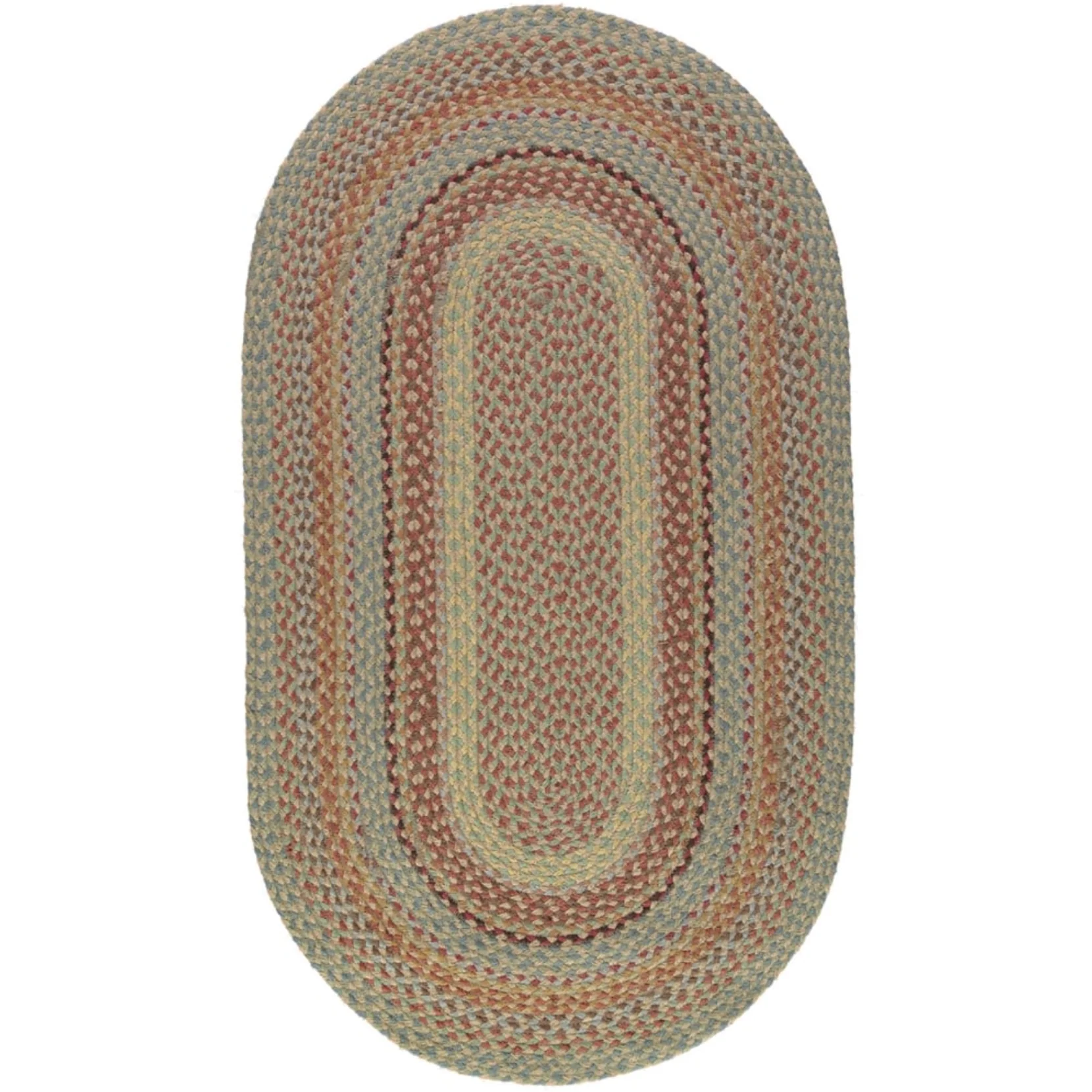 The Braided Rug Company Oval Jute Rug, Pampas