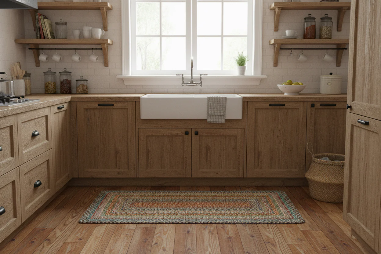 The Braided Rug Company Rectangle Jute Rug, Carnival - Image 3