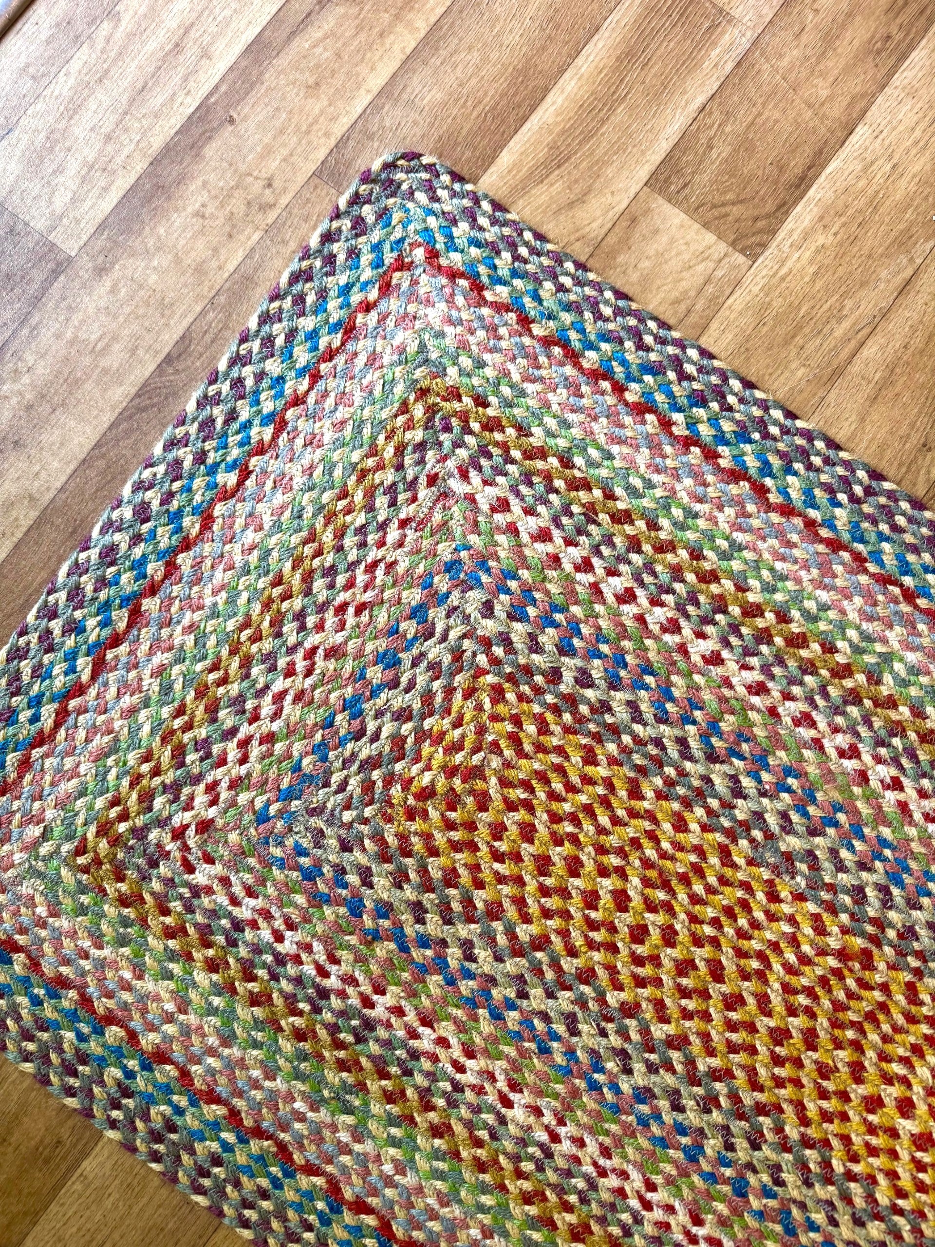 The Braided Rug Company Rectangle Jute Rug, Carnival - Image 4