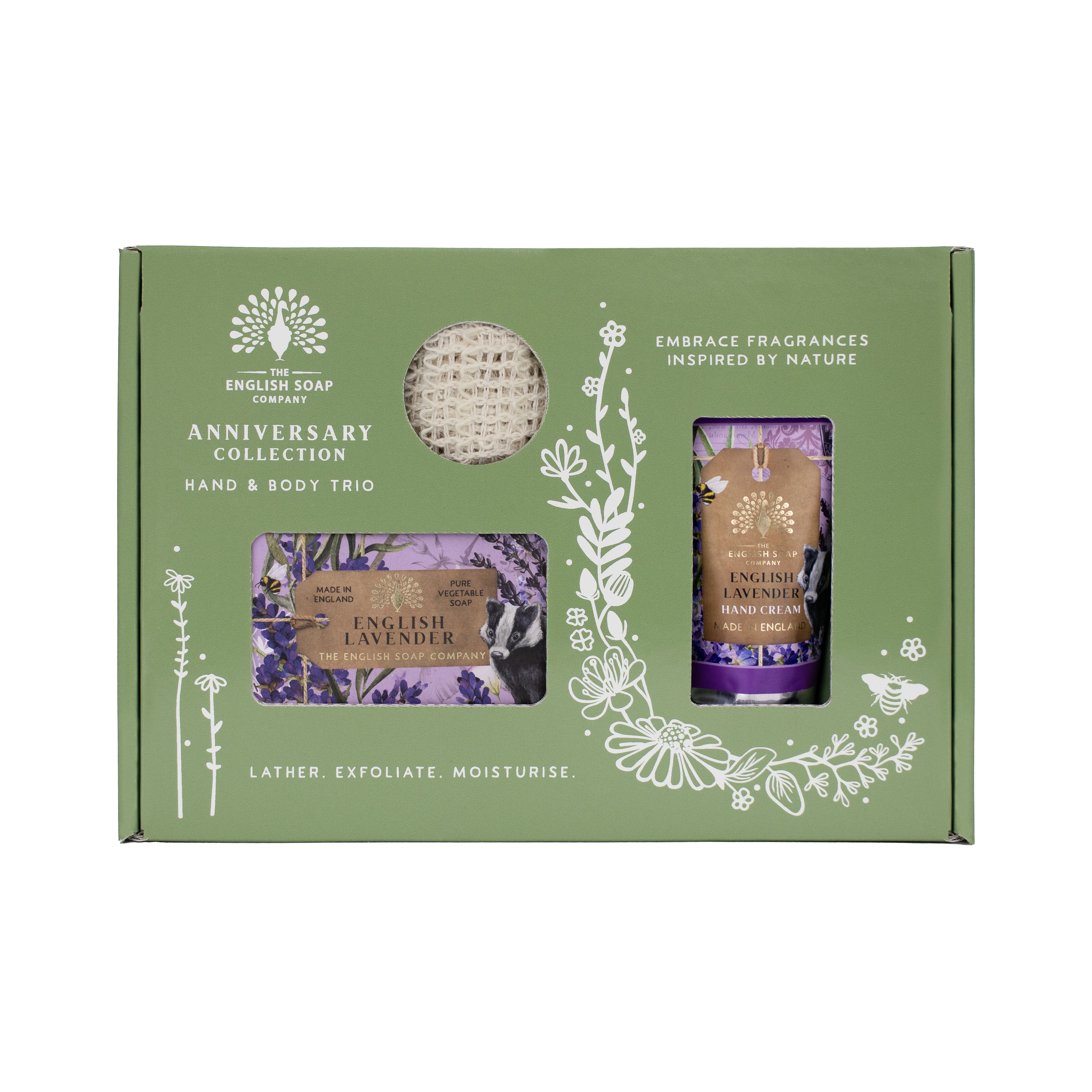 The English Soap Company Anniversary, English Lavender Soap & Hand Cream Gift Set