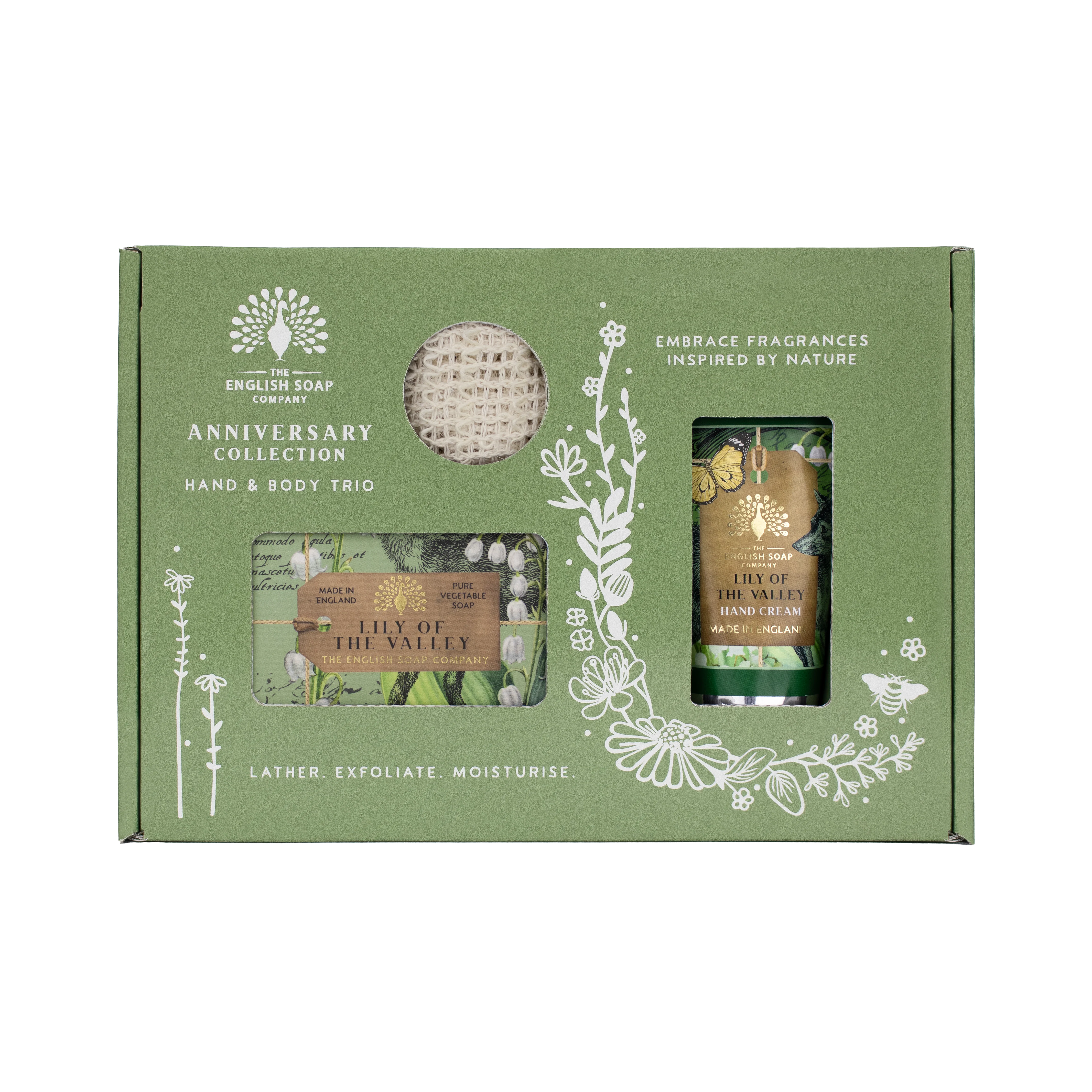 The English Soap Company Anniversary, Lily of the Valley Soap & Hand Cream Gift Set