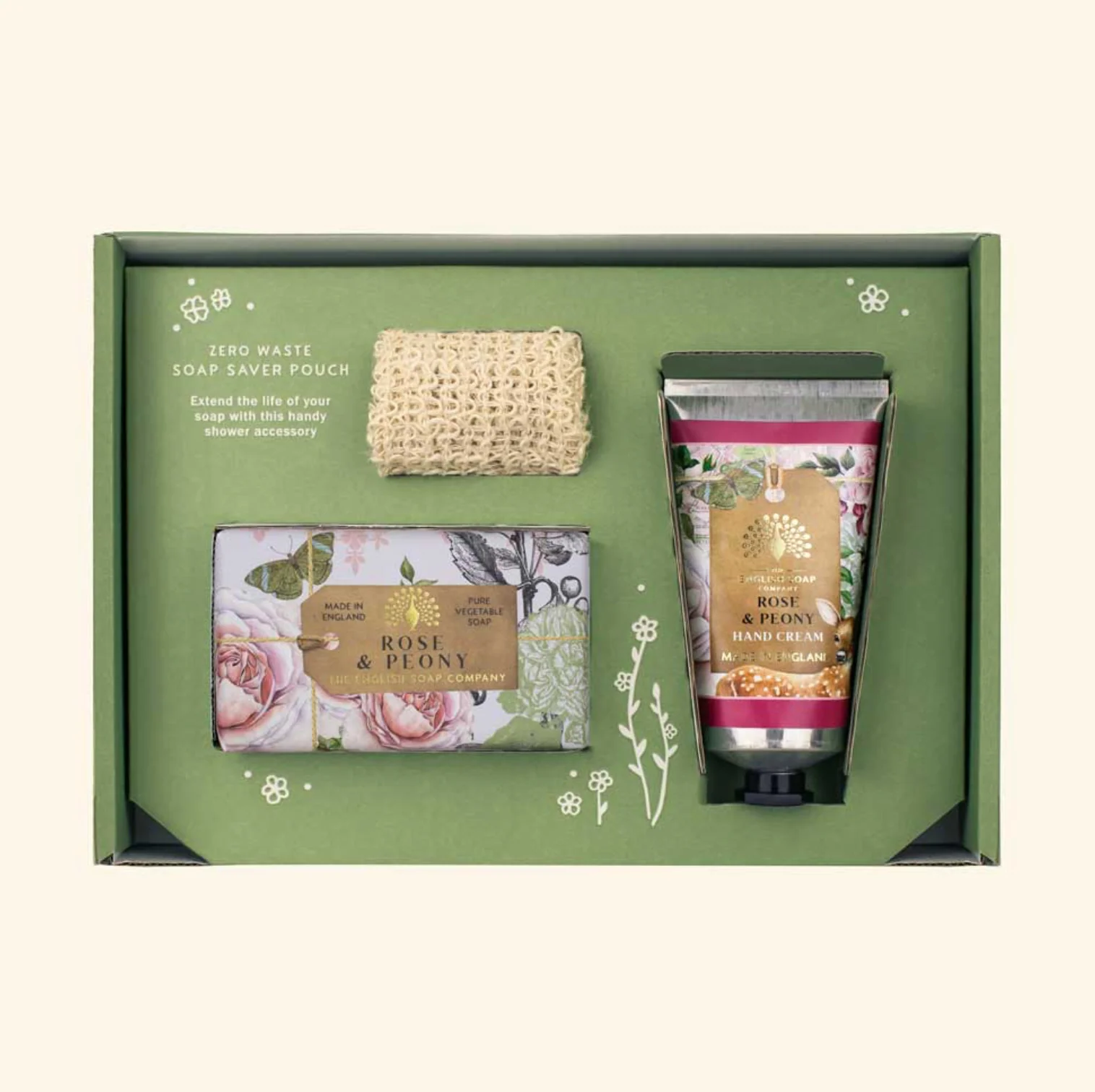 The English Soap Company Anniversary, Rose & Peony Soap & Hand Cream Gift Set - Image 2