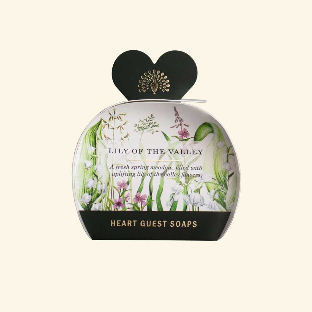 The English Soap Company Heritage Collection , Lily Of The Valley Mini Heart Soaps