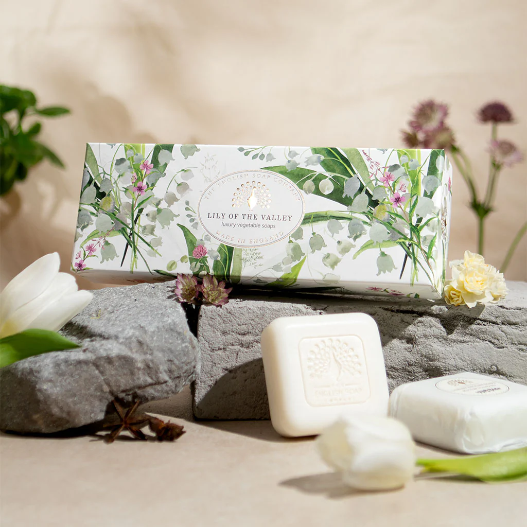 The English Soap Company Heritage Collection, Lily Of The Valley (Triple Soap Gift Box) - Image 3