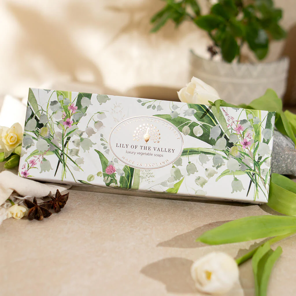 The English Soap Company Heritage Collection, Lily Of The Valley (Triple Soap Gift Box) - Image 5