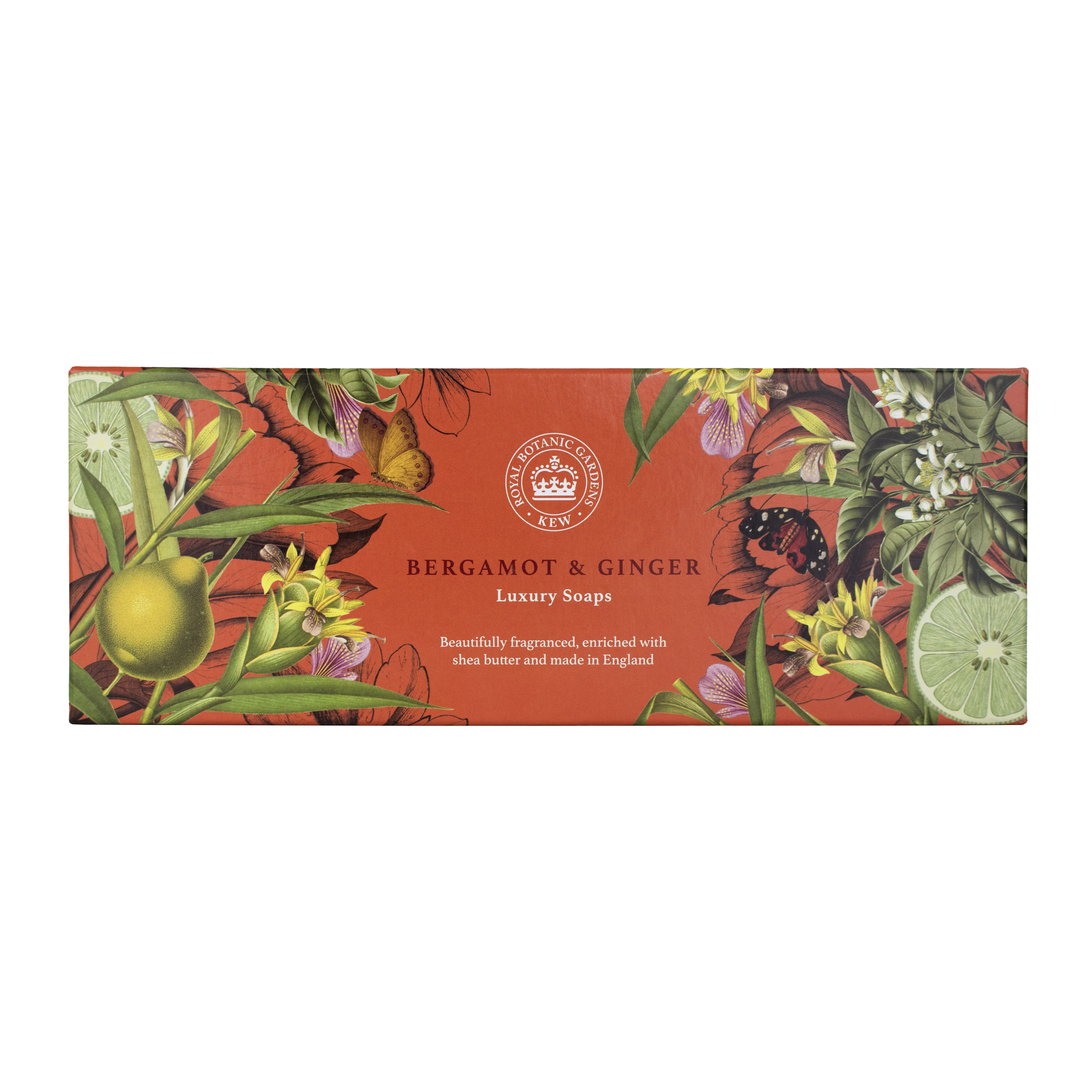 The English Soap Company Kew Gardens, Bergamot & Ginger Triple Soap Gift Box