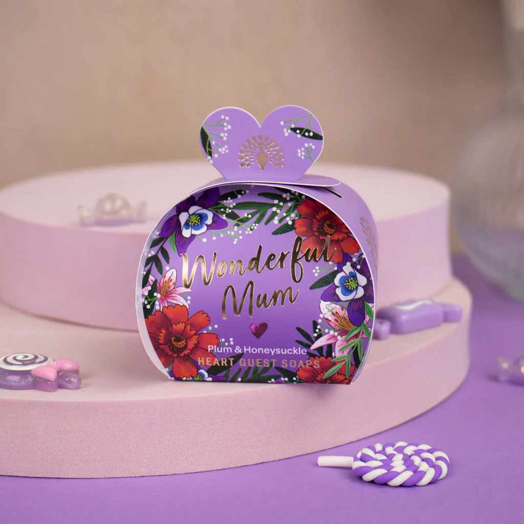 The English Soap Company Occasion, Mini Heart Soaps, Wonderful Mum - Image 3