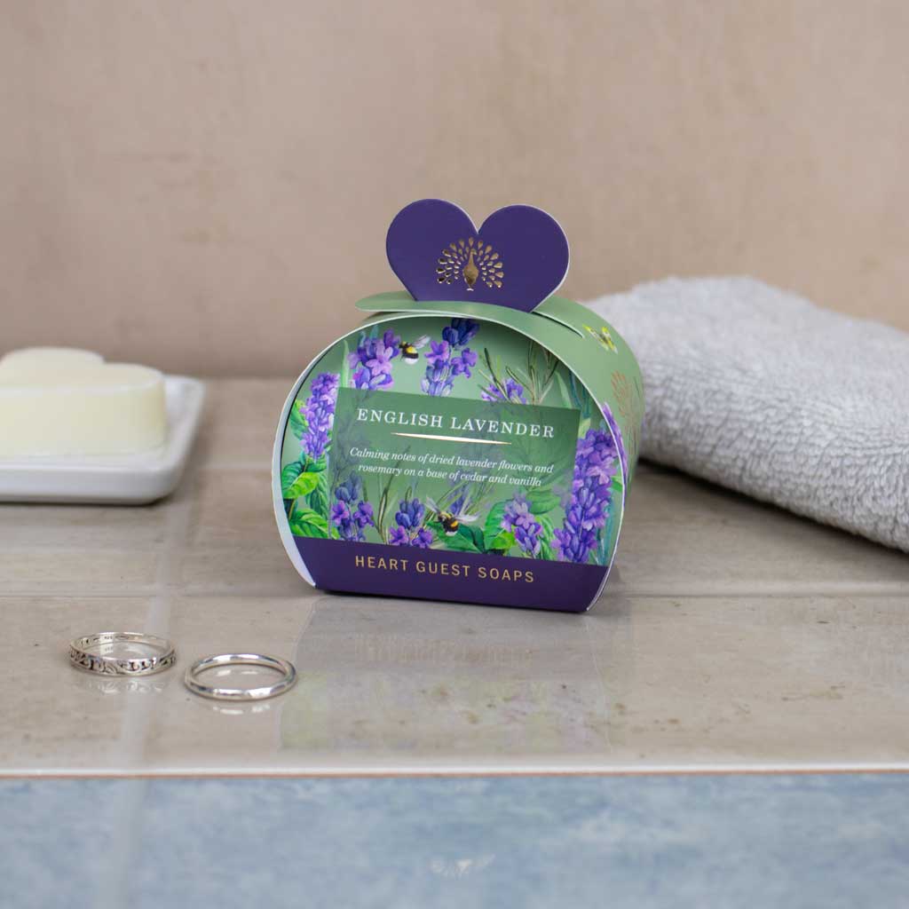 The English Soap Company Signature, English Lavender Mini Heart Soaps - Image 2