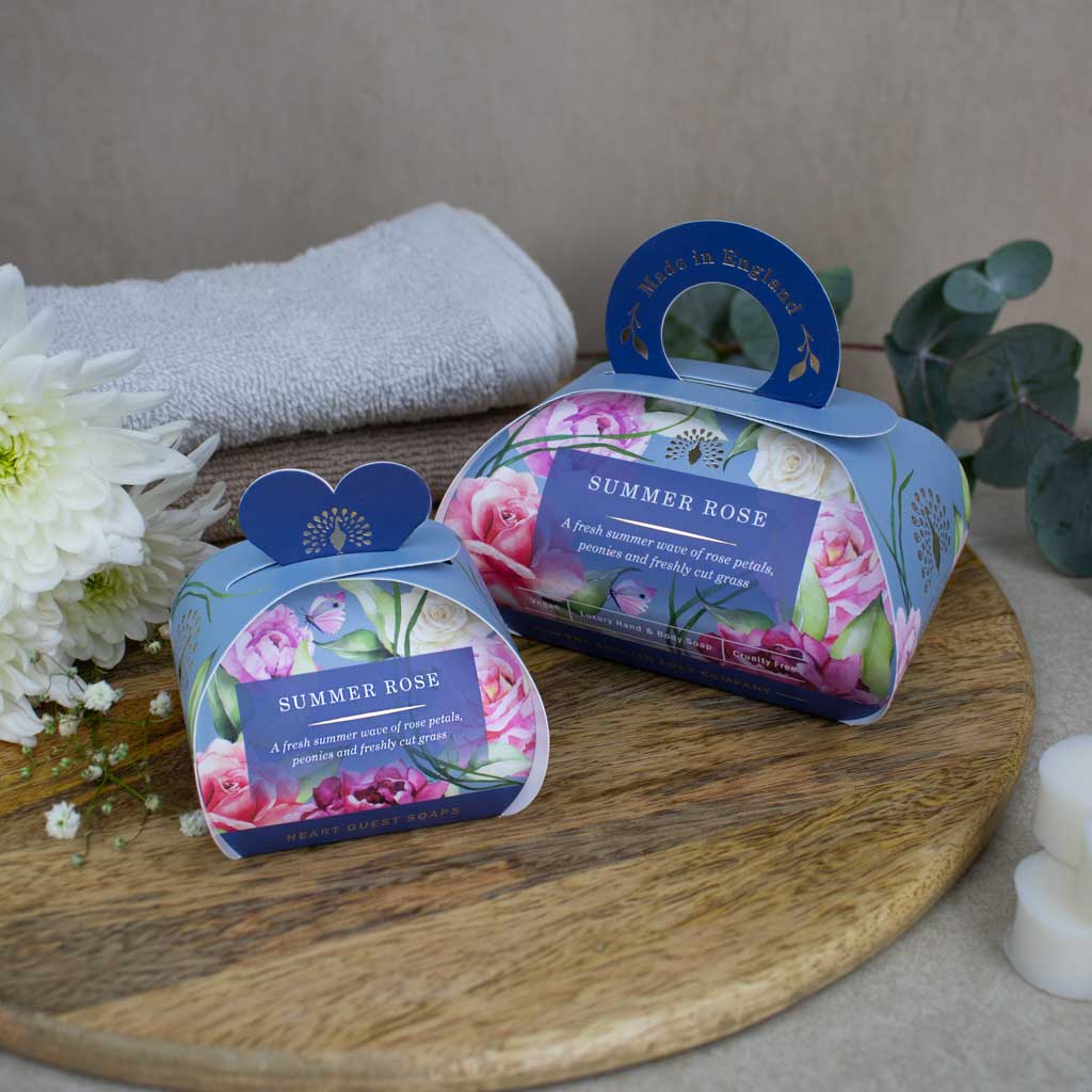 The English Soap Company Signature, Summer Rose Mini Heart Soaps - Image 4