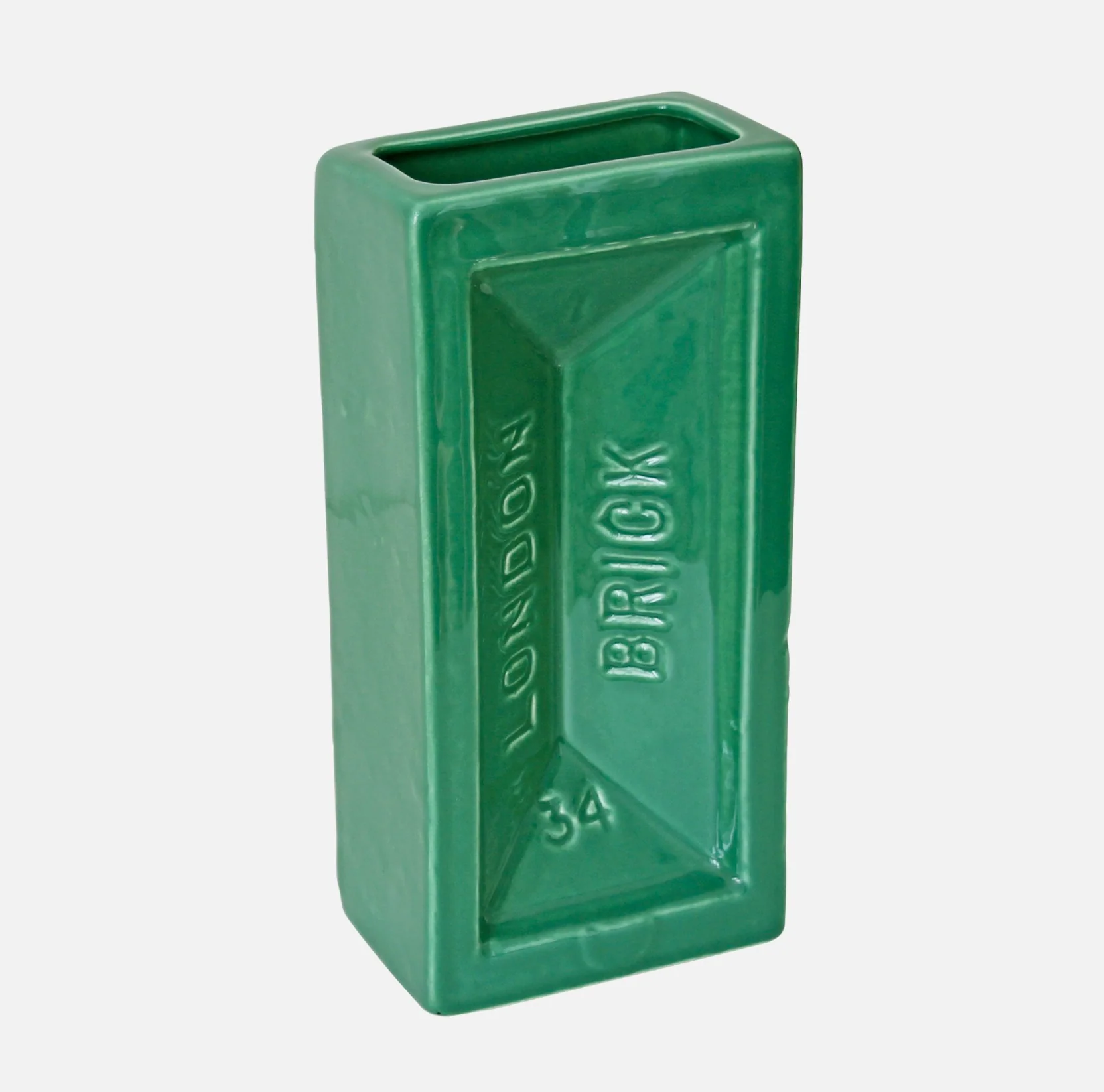 London Brick Vase, Green - Image 2