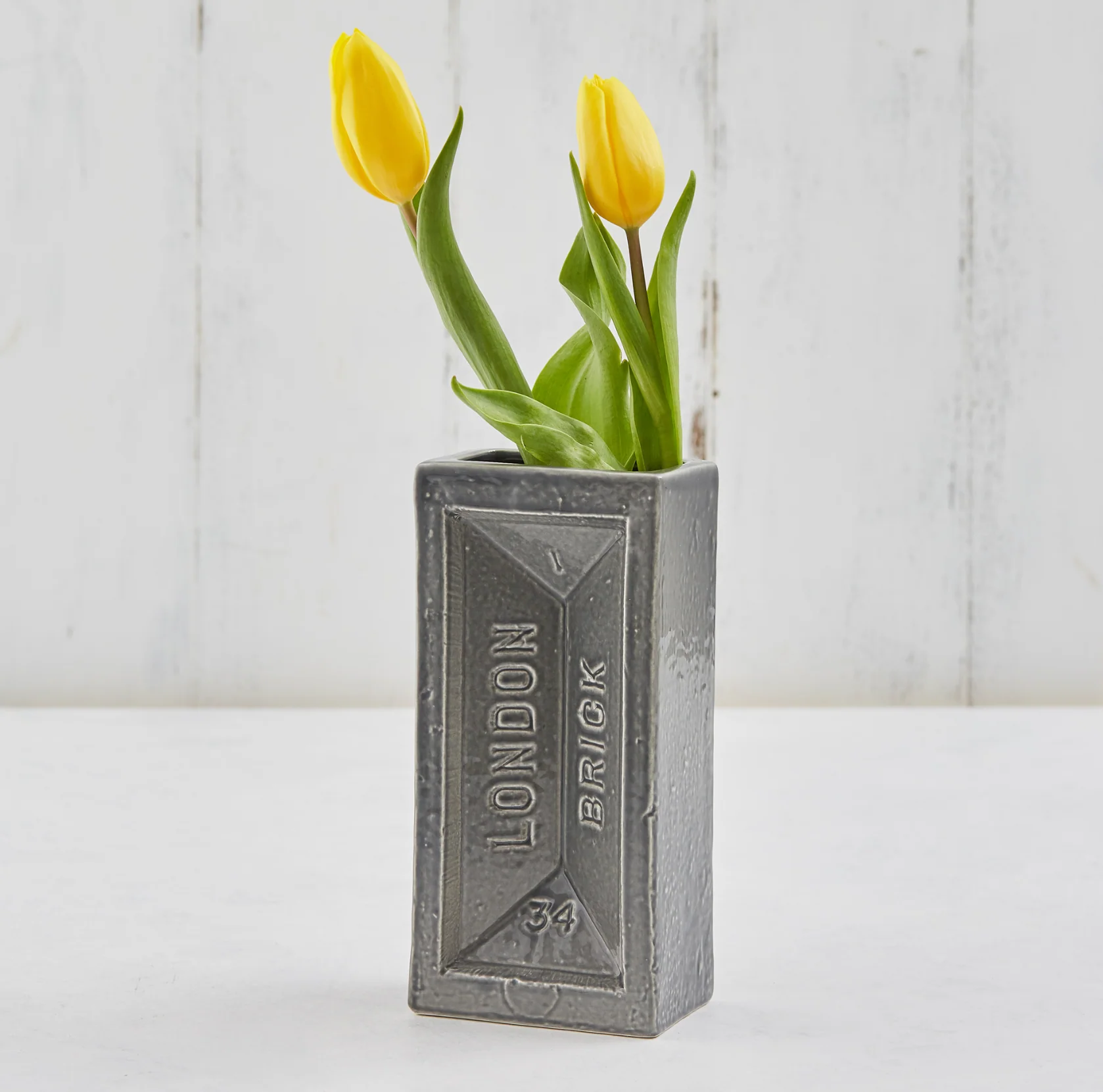 London Brick Vase, Grey
