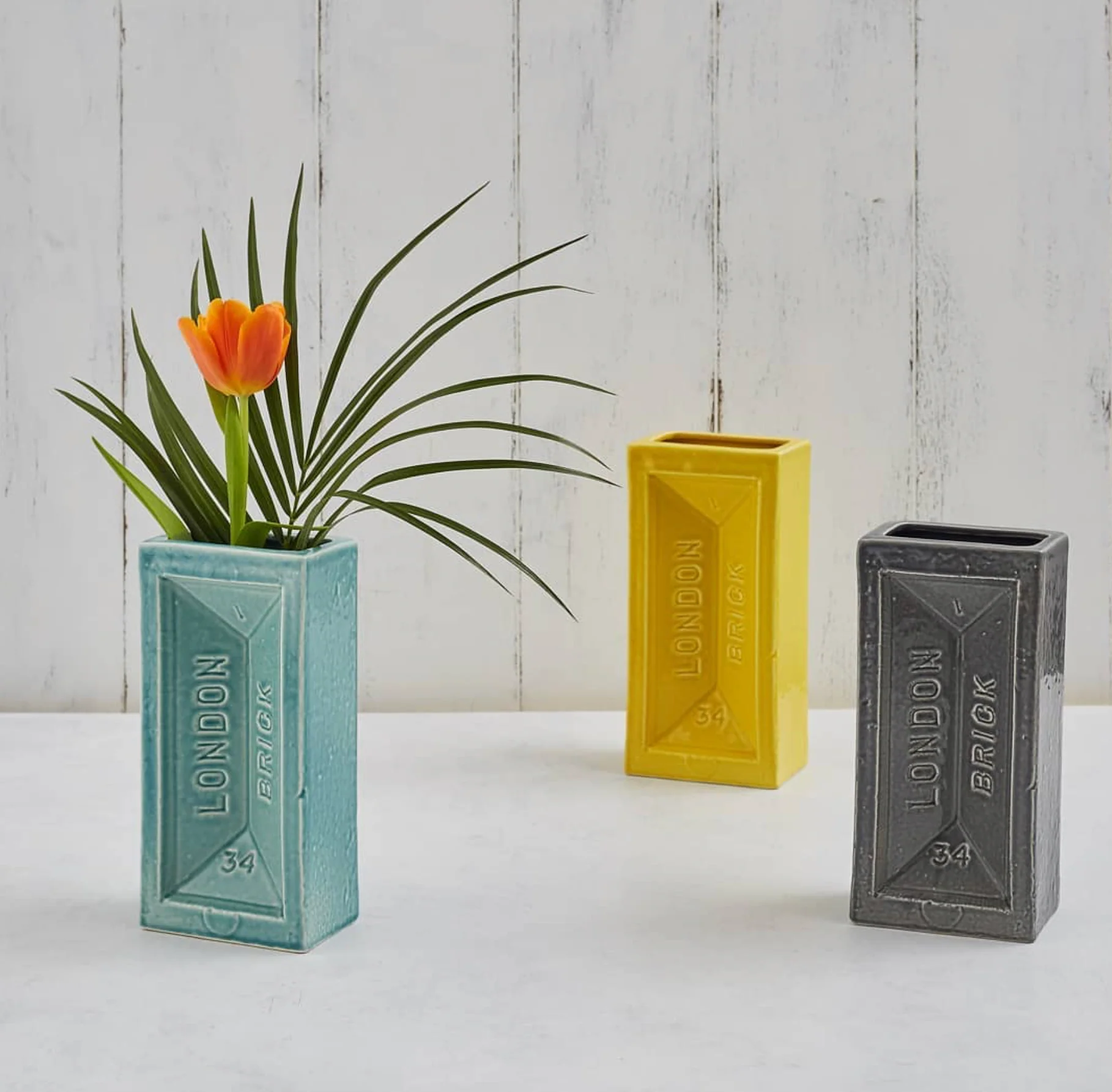 London Brick Vase, Grey - Image 5