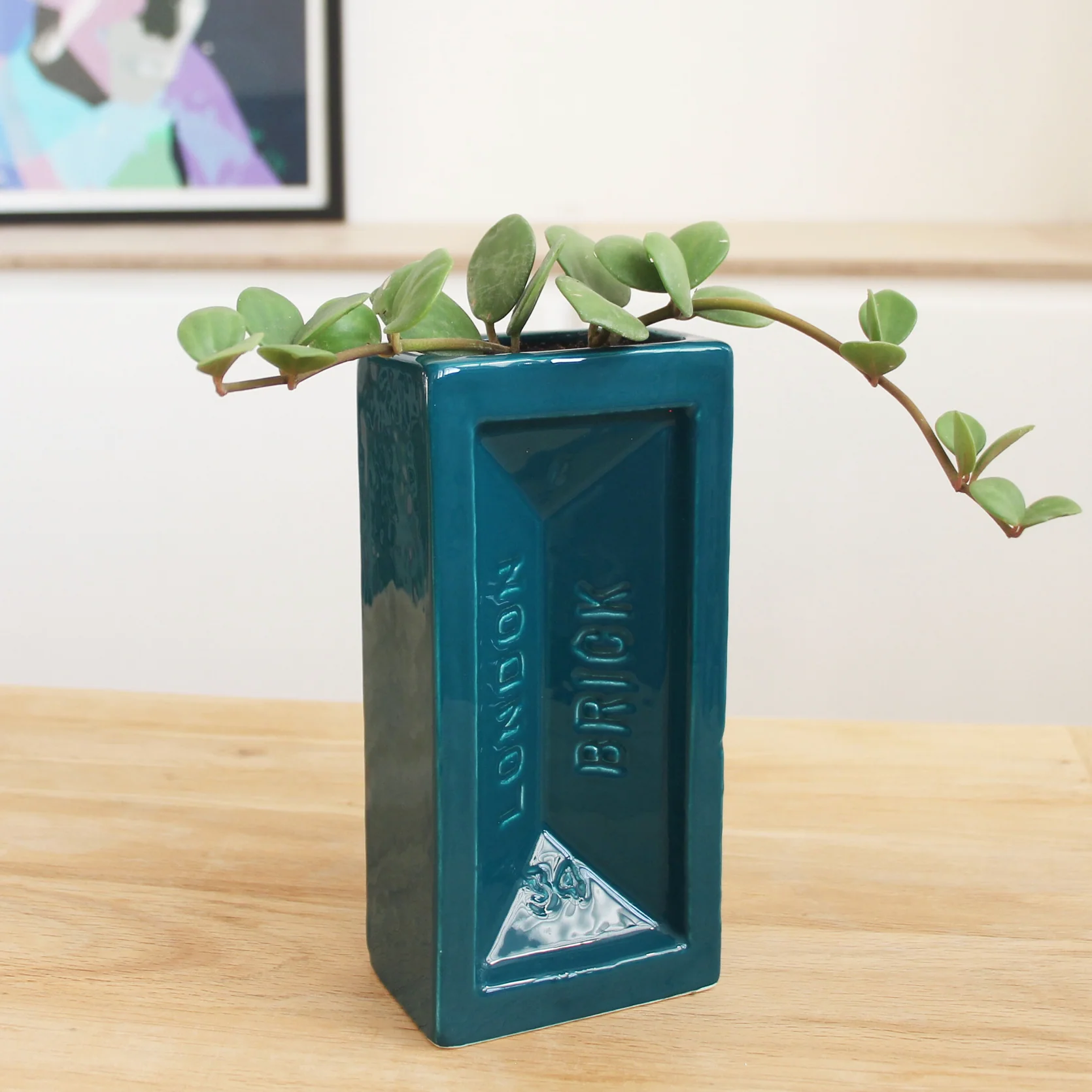London Brick Vase, Teal