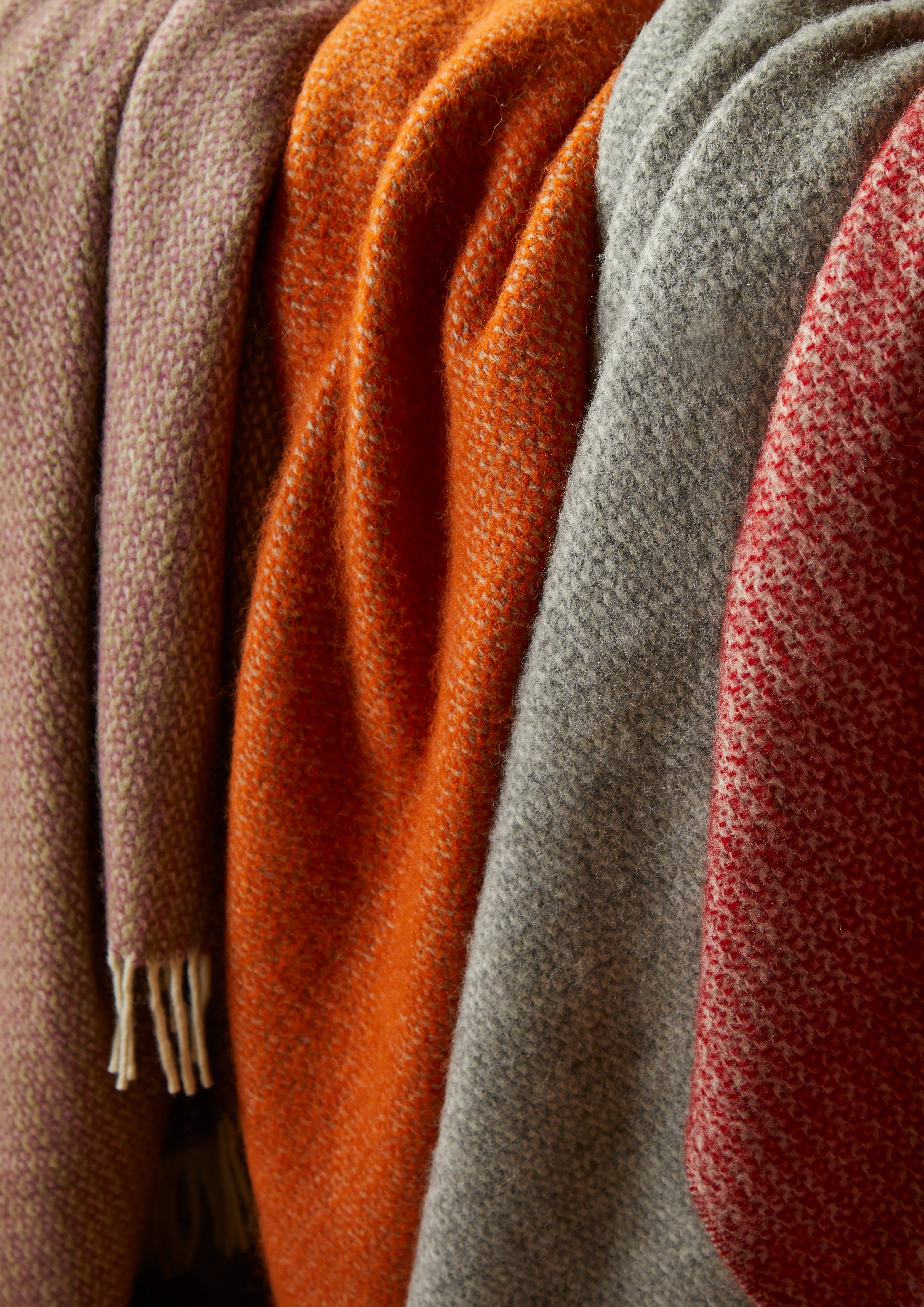 Tweedmill Illusion Pure New Wool Throw, Grey - Image 5