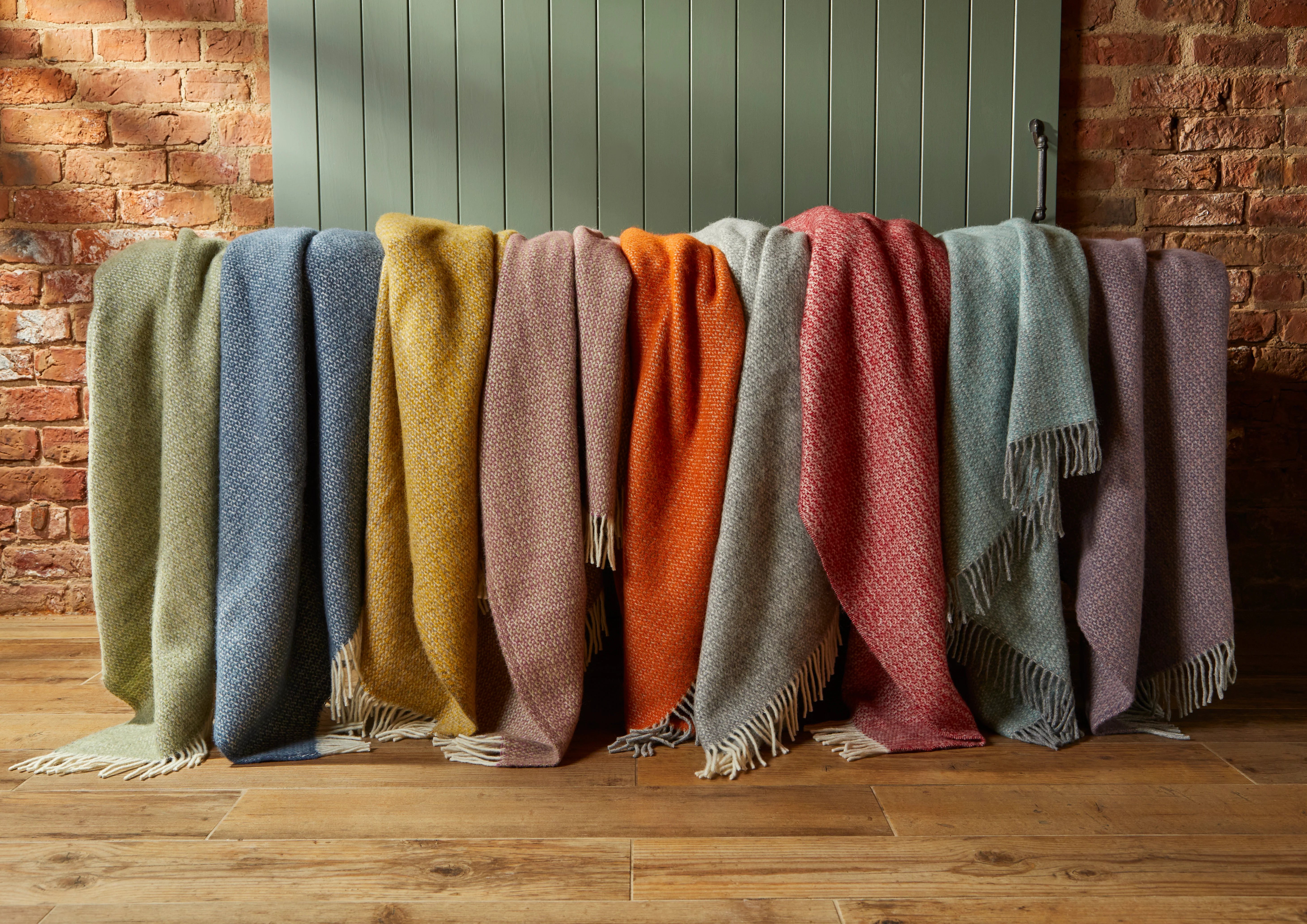 Tweedmill Illusion Pure New Wool Throw, Grey - Image 6