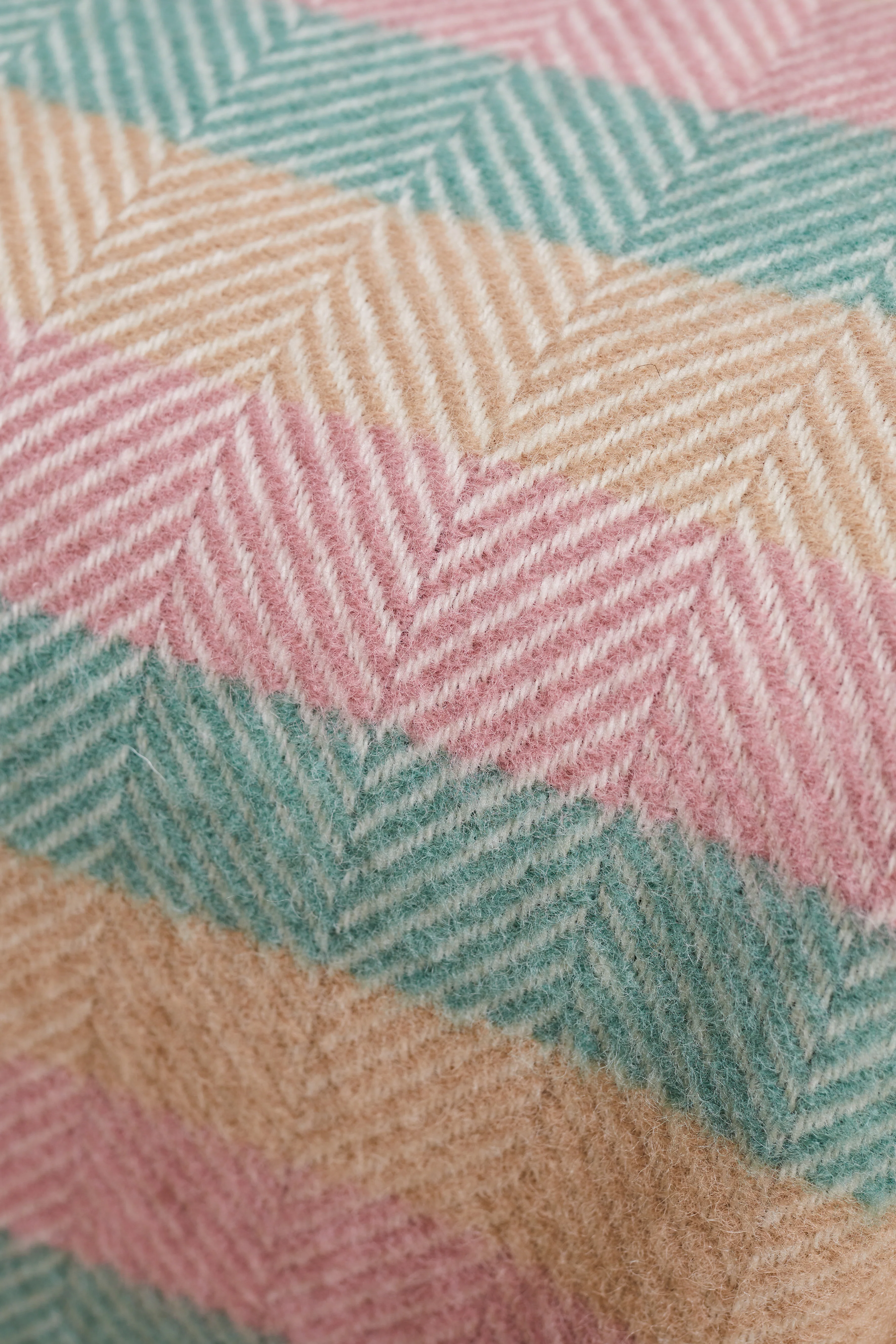 Tweedmill Pure New Wool Throw, Stripe Summer Breeze - Image 5