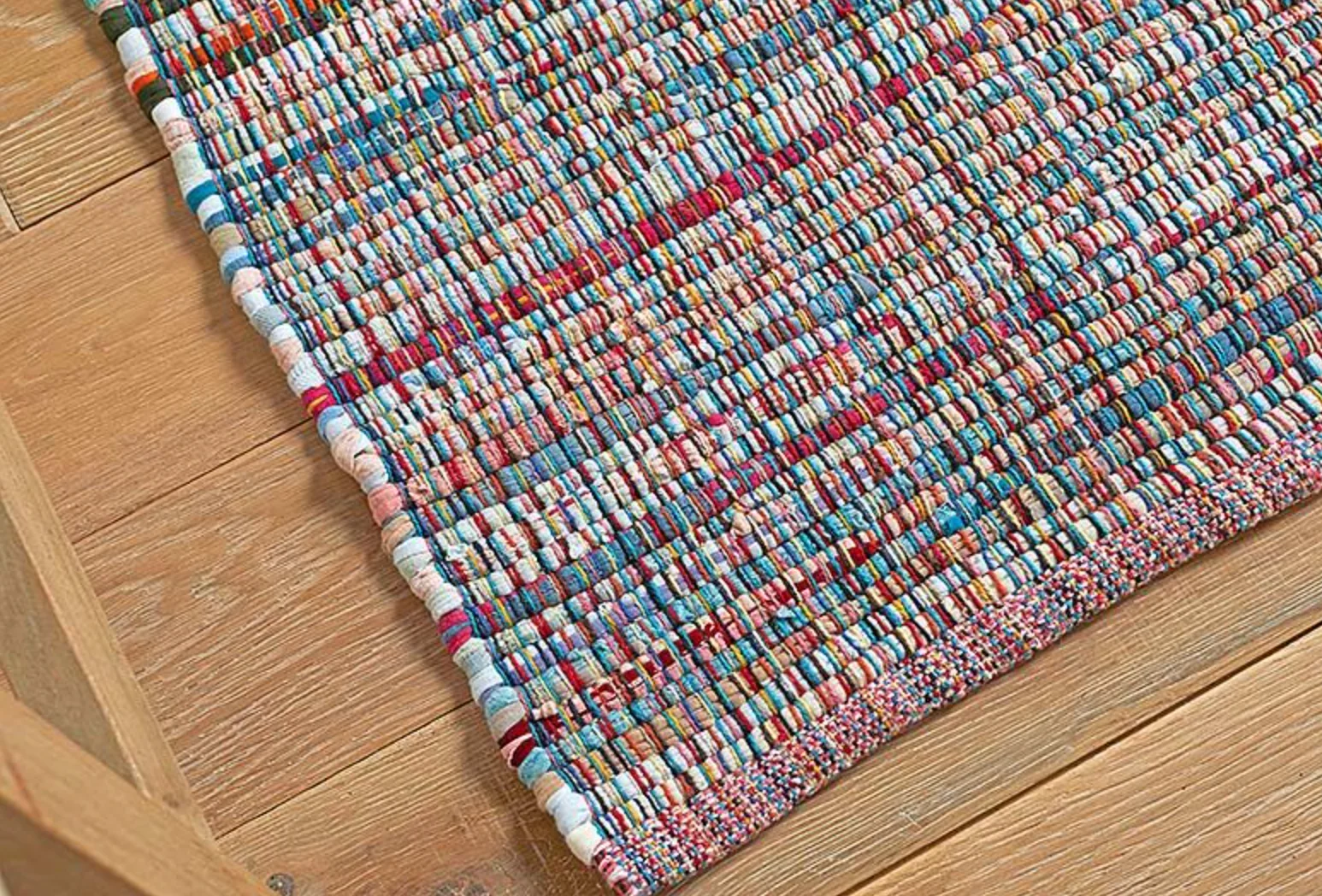 Walton & Co Chindi Cotton Rug, Sorbet - Image 2
