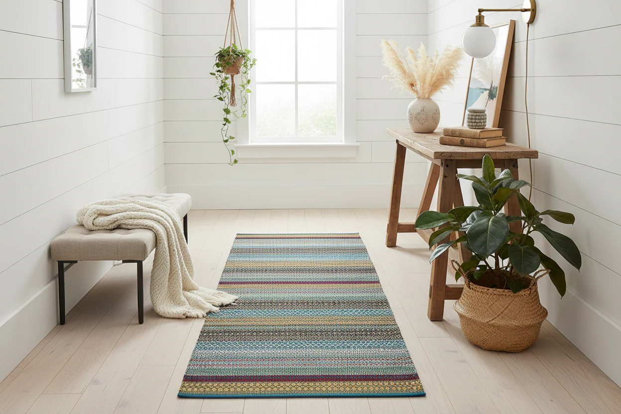Walton & Co Cirrus Cotton Rug Rainbow