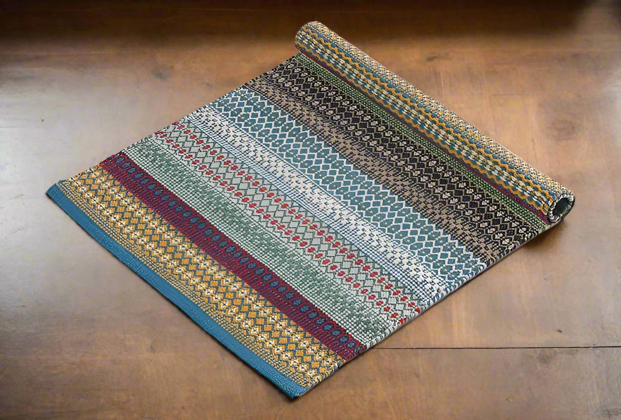 Walton & Co Cirrus Cotton Rug Rainbow - Image 2