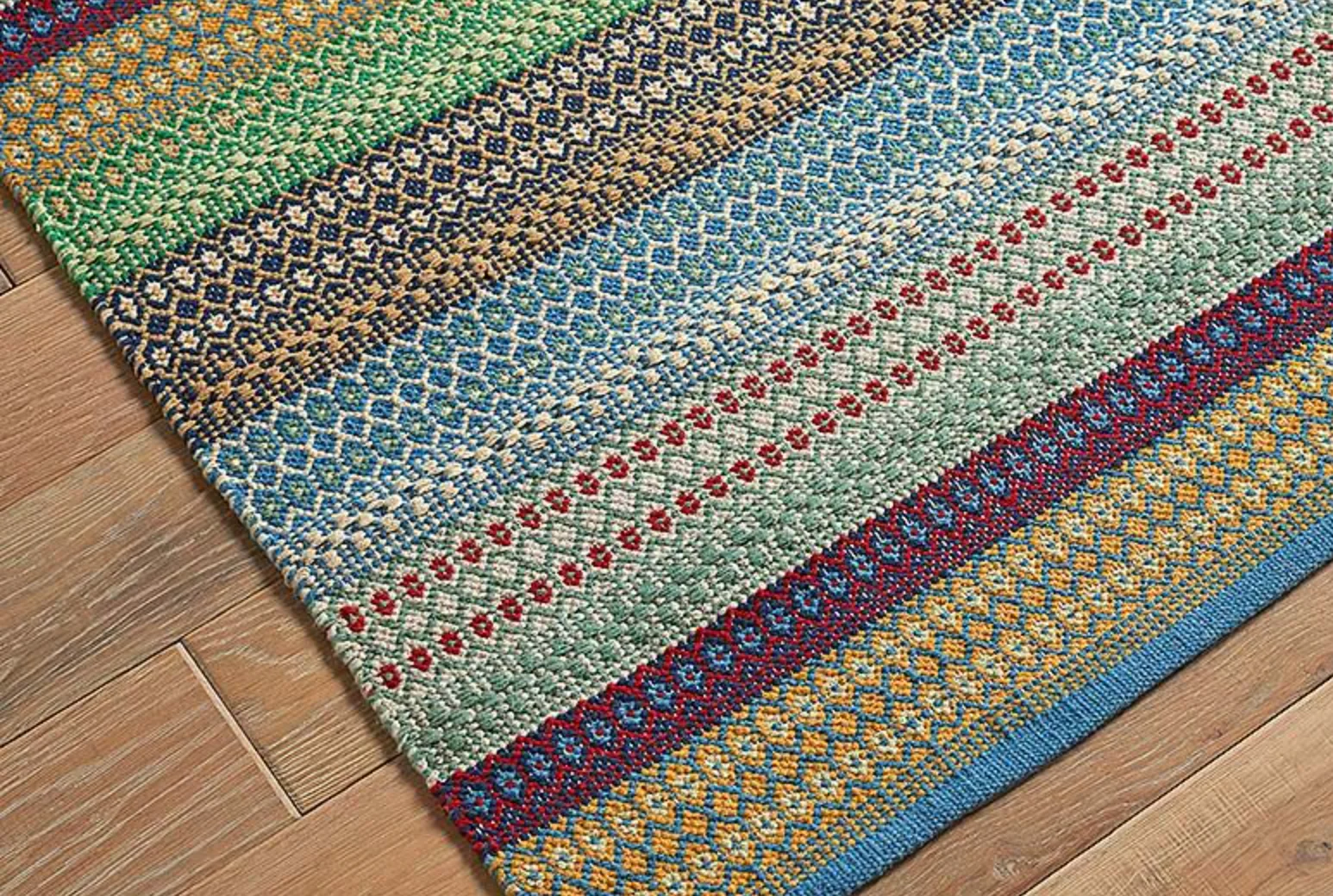 Walton & Co Cirrus Cotton Rug Rainbow - Image 4