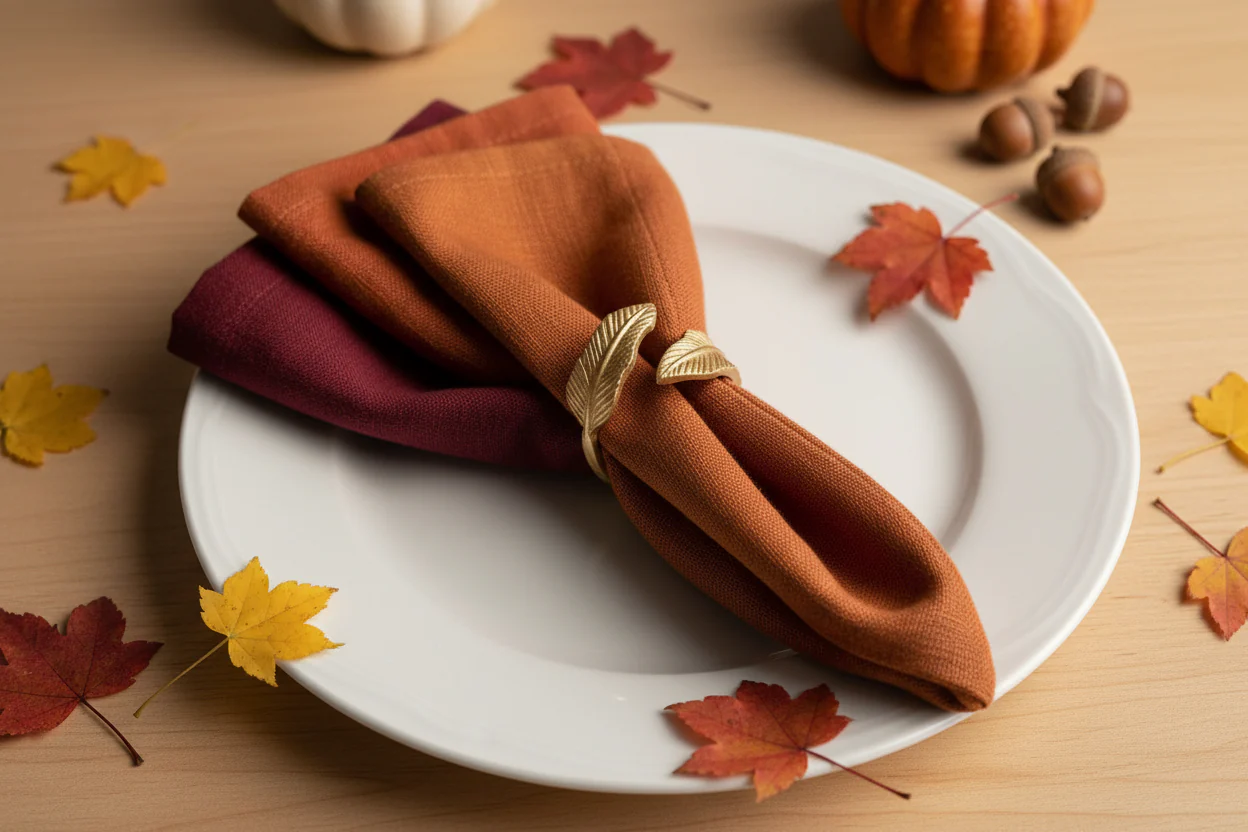 Walton & Co Foliage Gold Napkin Ring - Image 5