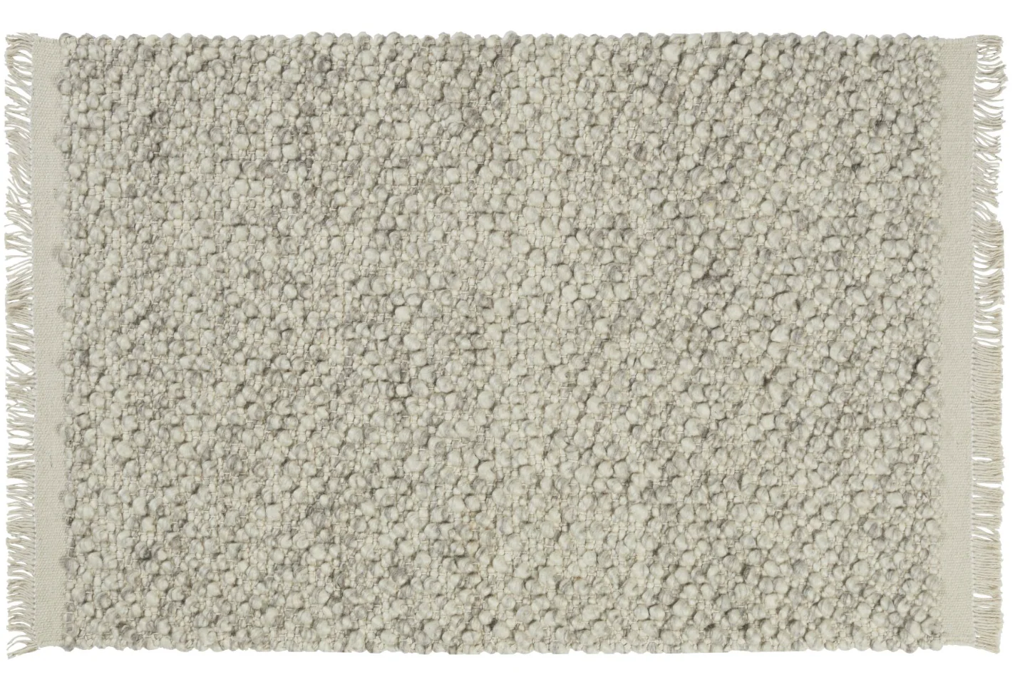 Walton & Co Pebble Wool Rug, Marl Grey - Image 4