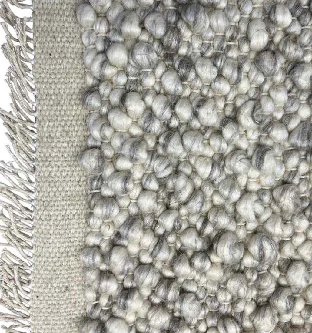 Walton & Co Pebble Wool Rug, Marl Grey - Image 5