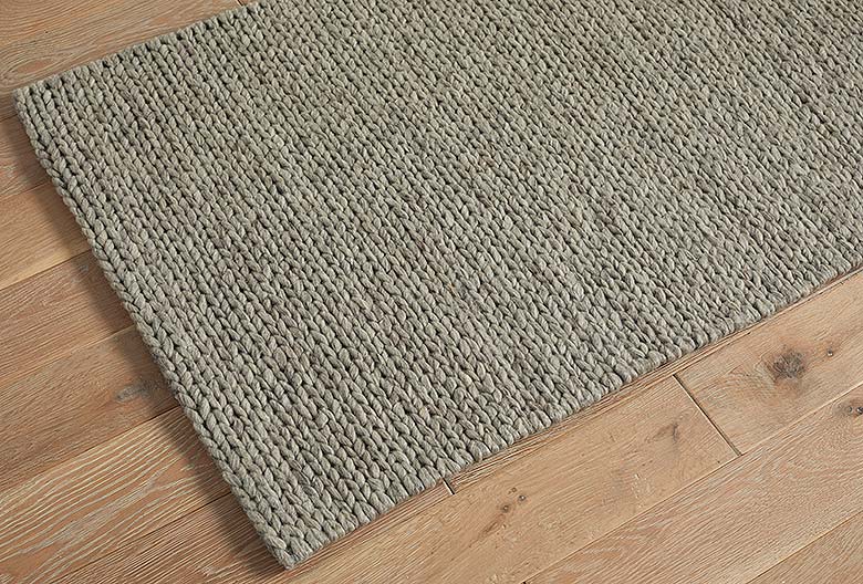 Walton & Co Plait Wool Rug, Taupe - Image 2