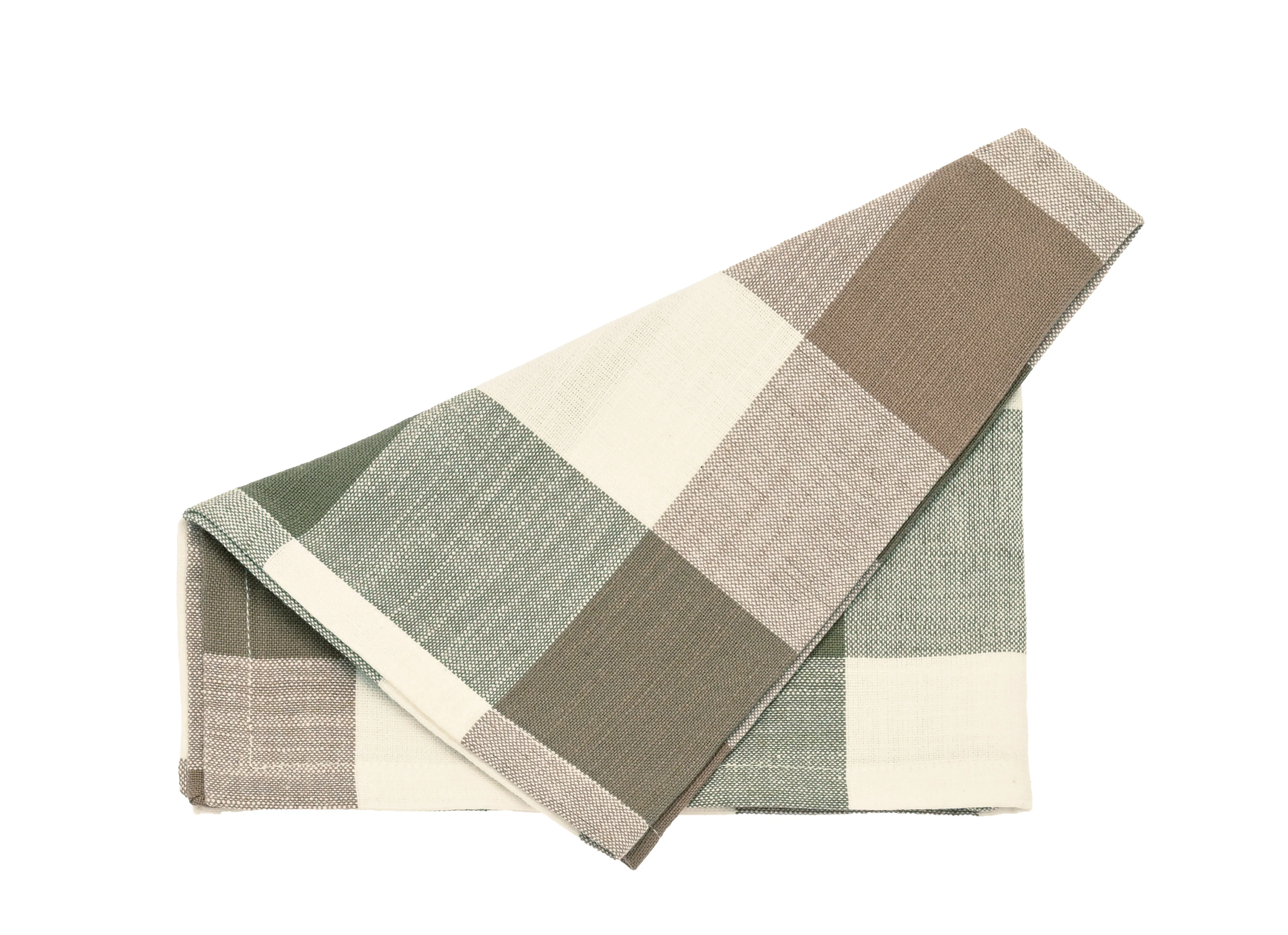 Walton & Co Vermont Napkins Olive & Mocha (set of 4)