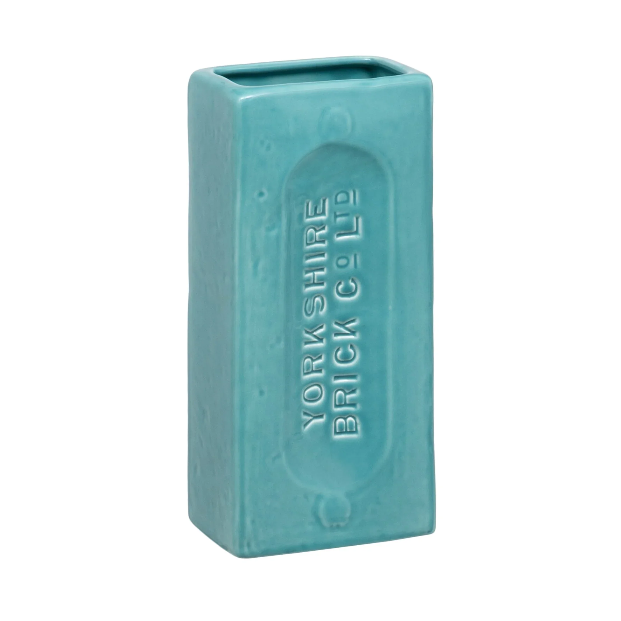 Yorkshire Brick Vase, Turquoise - Image 6