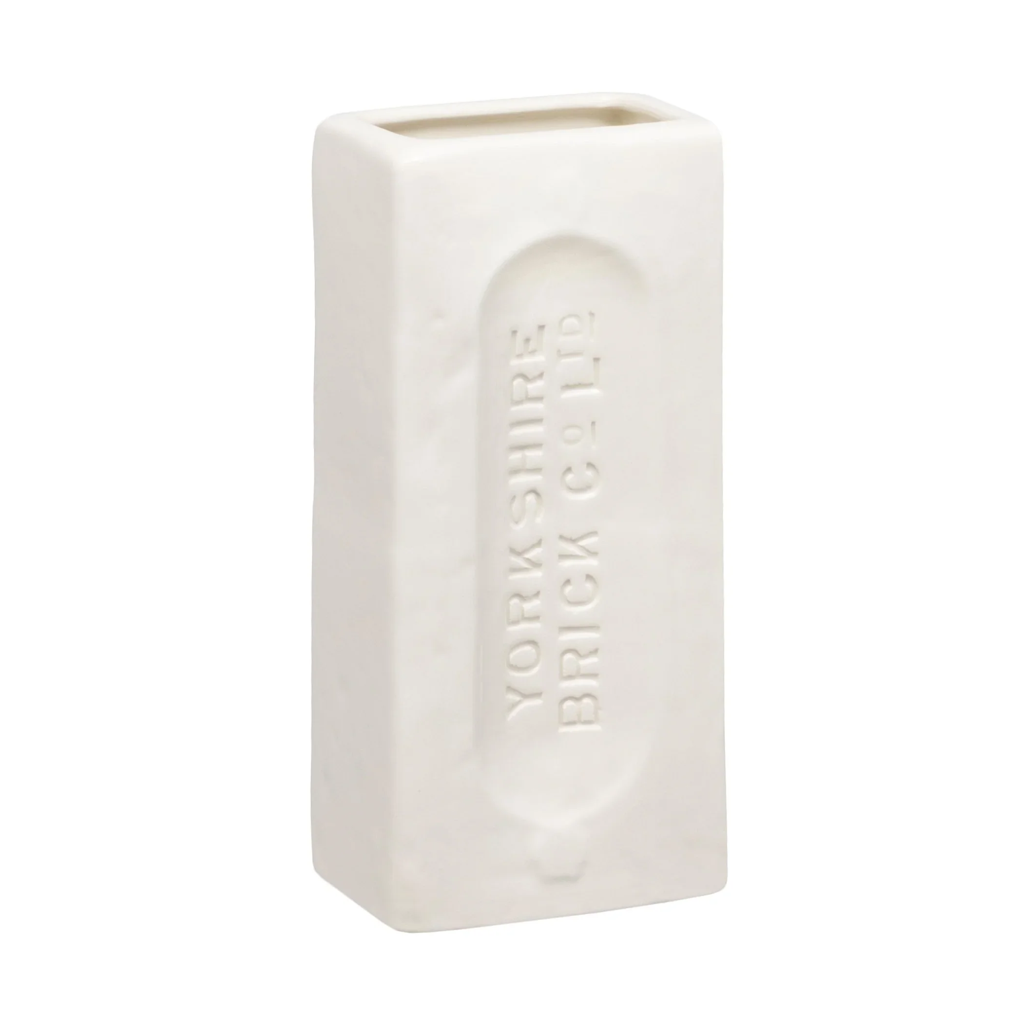 Yorkshire Brick Vase, White - Image 7