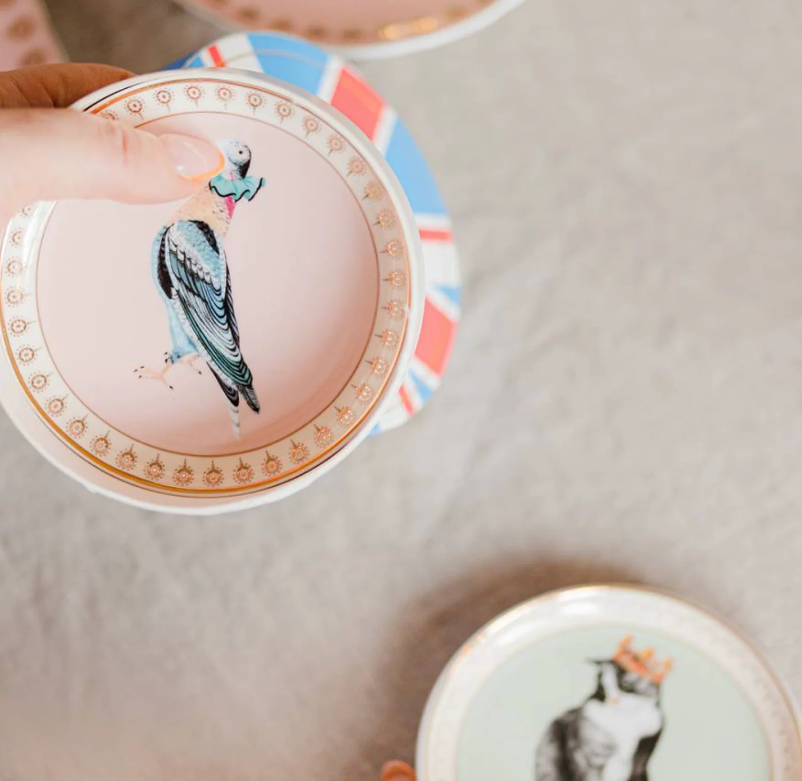 Yvonne Ellen Best Of British Ceramic Coasters, Set Of 4 - Image 4