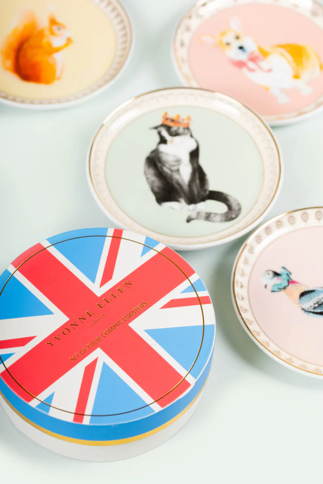 Yvonne Ellen Best Of British Ceramic Coasters, Set Of 4 - Image 5