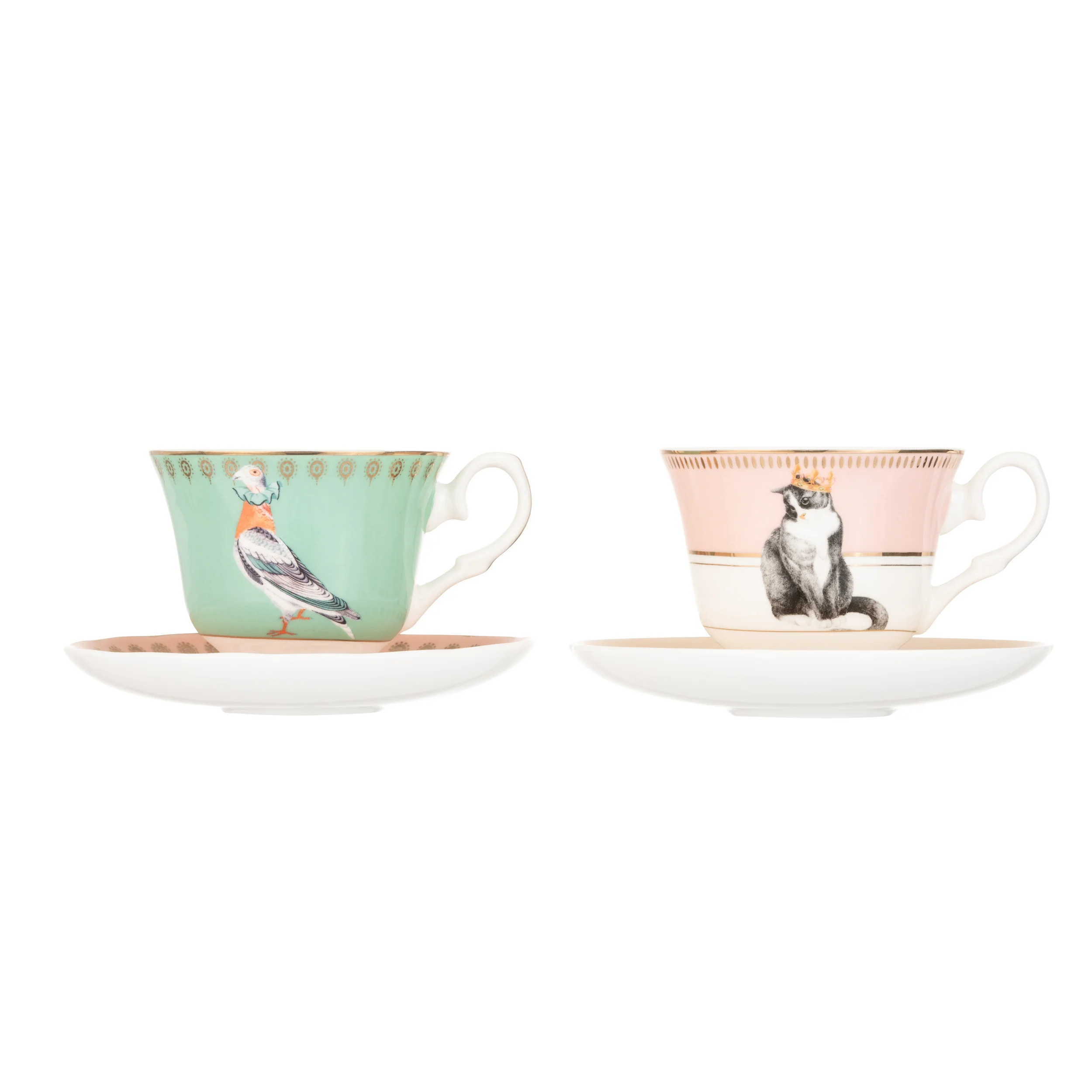 Yvonne Ellen Best Of British Cup & Saucer, Set Of 2 - Image 10