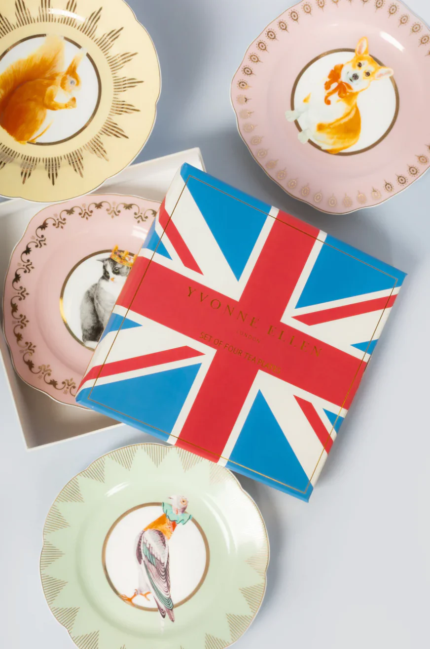 Yvonne Ellen Best Of British Tea Plates, Set Of 4 - Image 2
