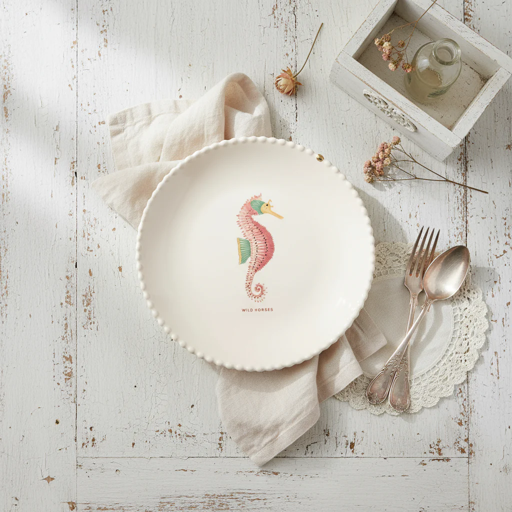 Yvonne Ellen Bobble Side Plate, Seahorse - Image 5