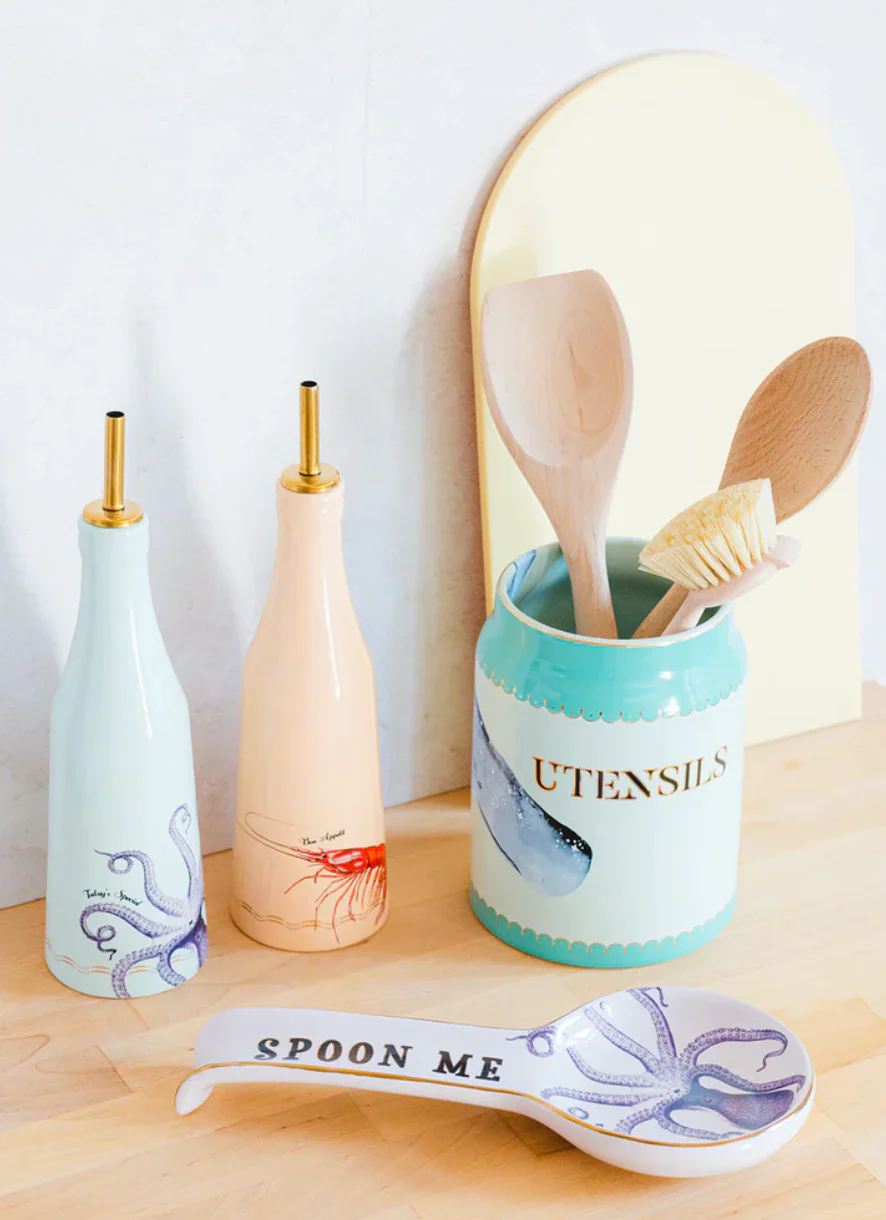 Yvonne Ellen Ceramic Utensil Holder, Whale - Image 6