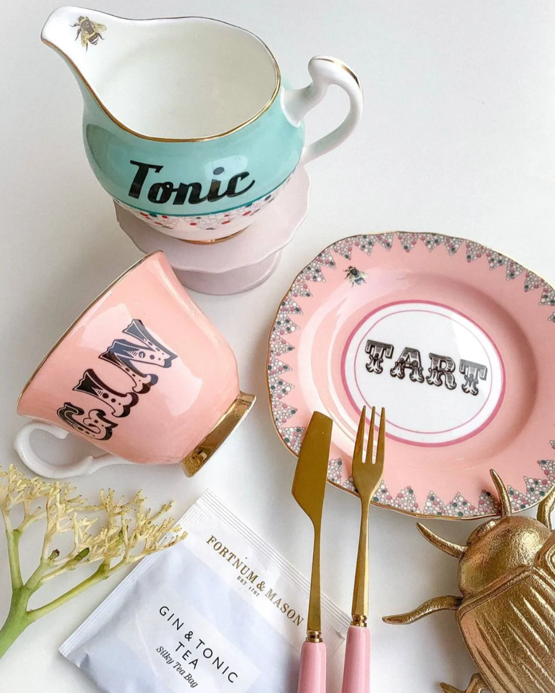 Yvonne Ellen Cheeky Tea Plates, Set Of 4 - Image 9